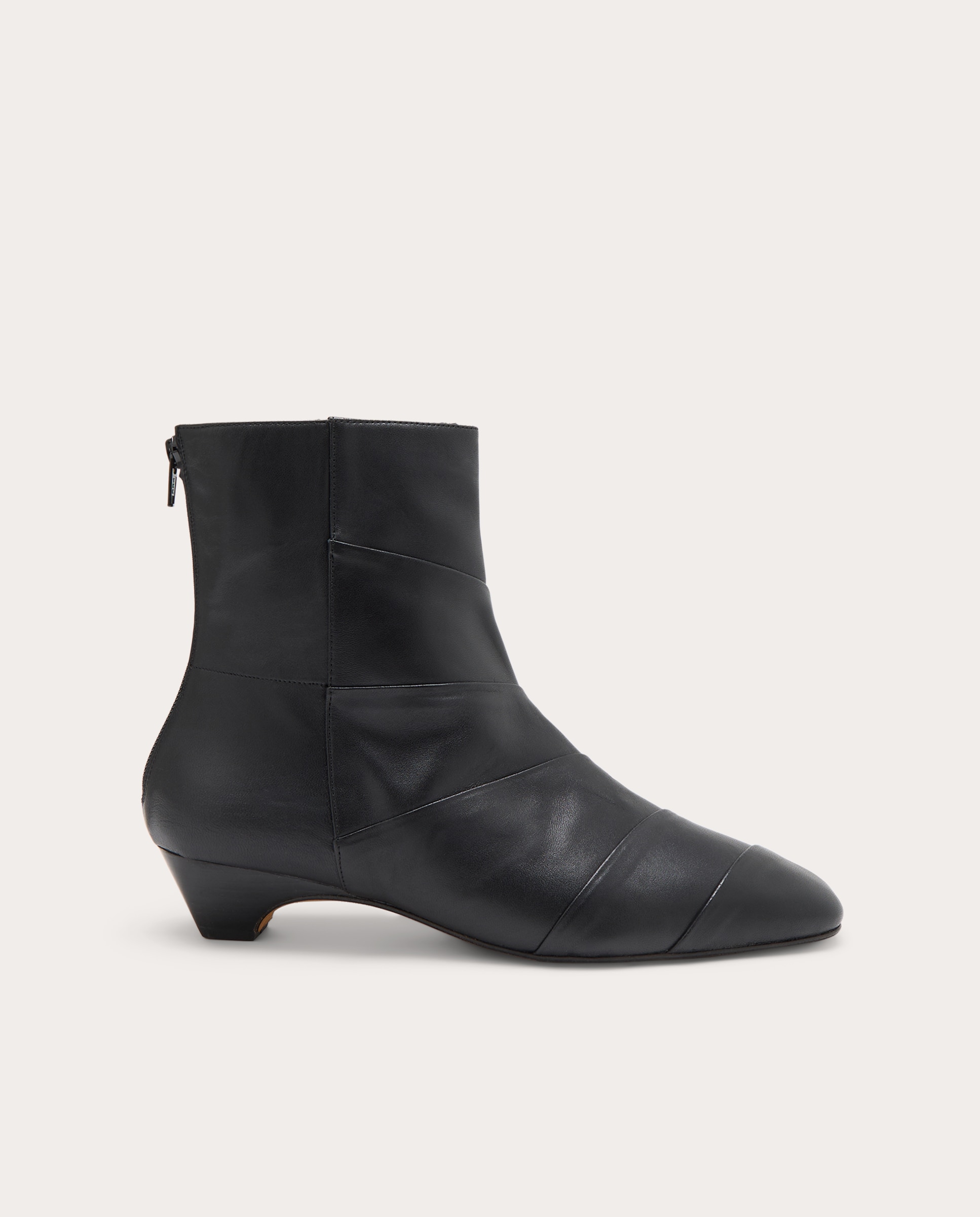 Imagen 1 de Botines Sarga plisados de piel Negro