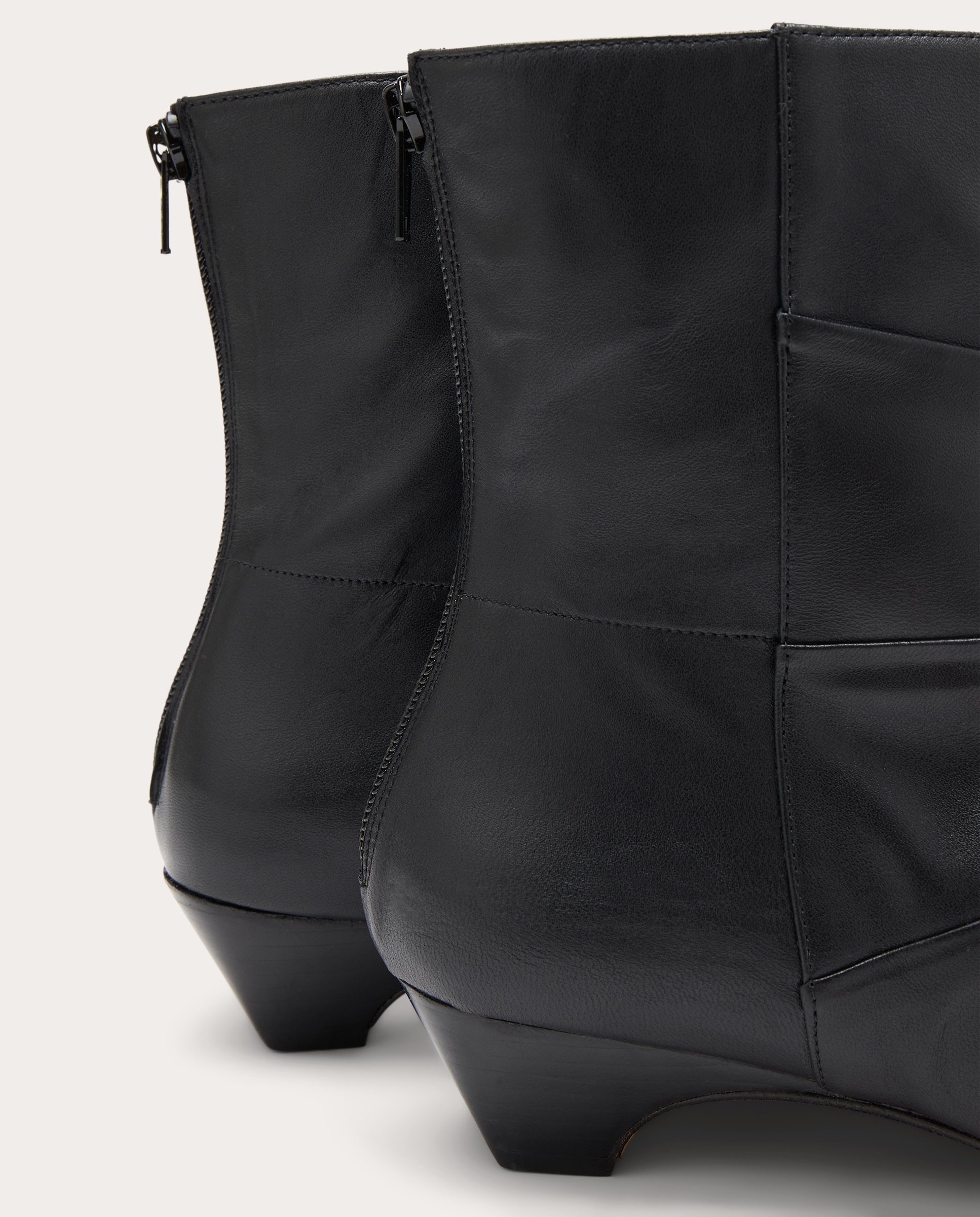 Imagen 3 de Botines Sarga plisados de piel - Negro Negro