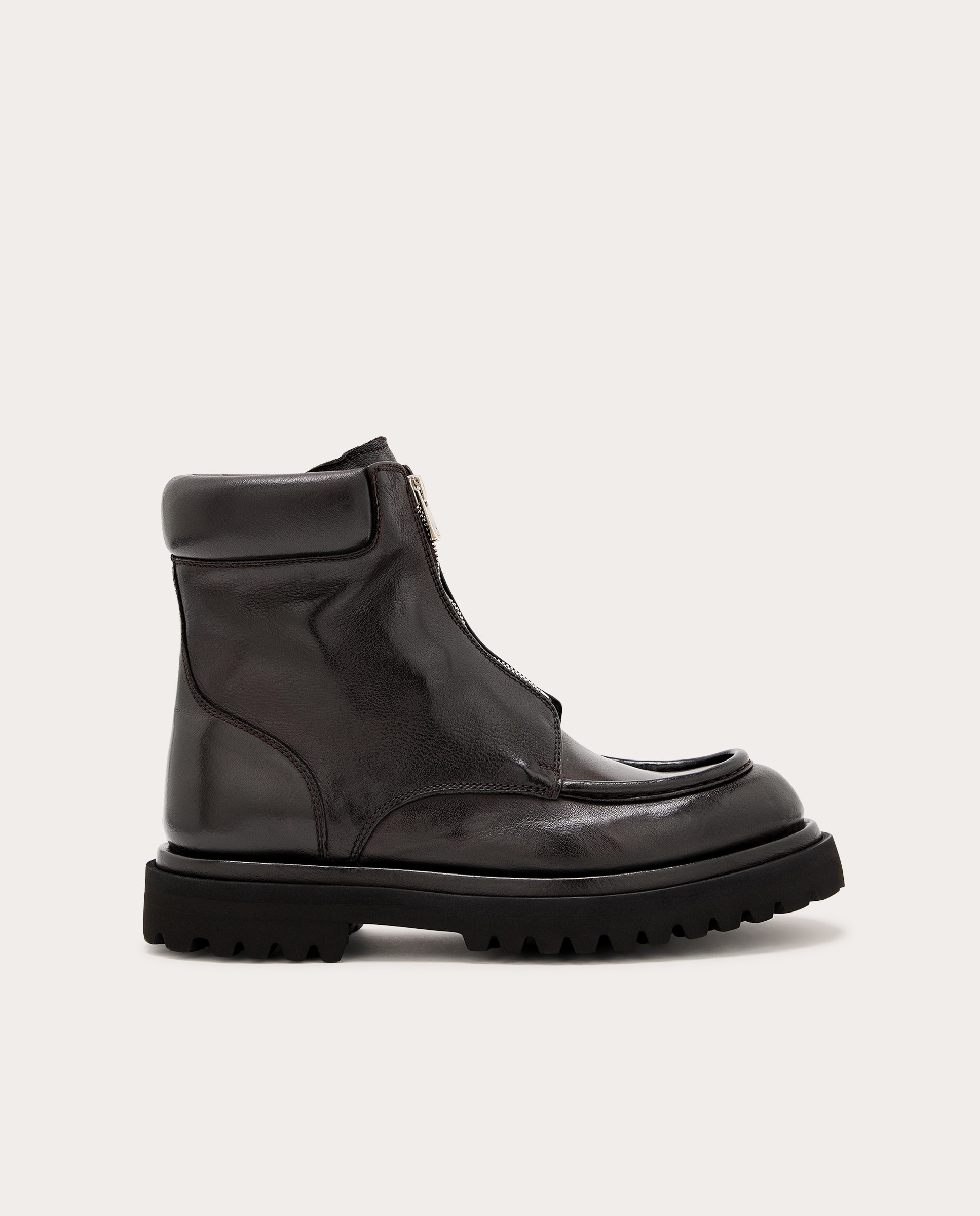 Imagem 0 de Botins Wisal em Pele com Fecho de Correr