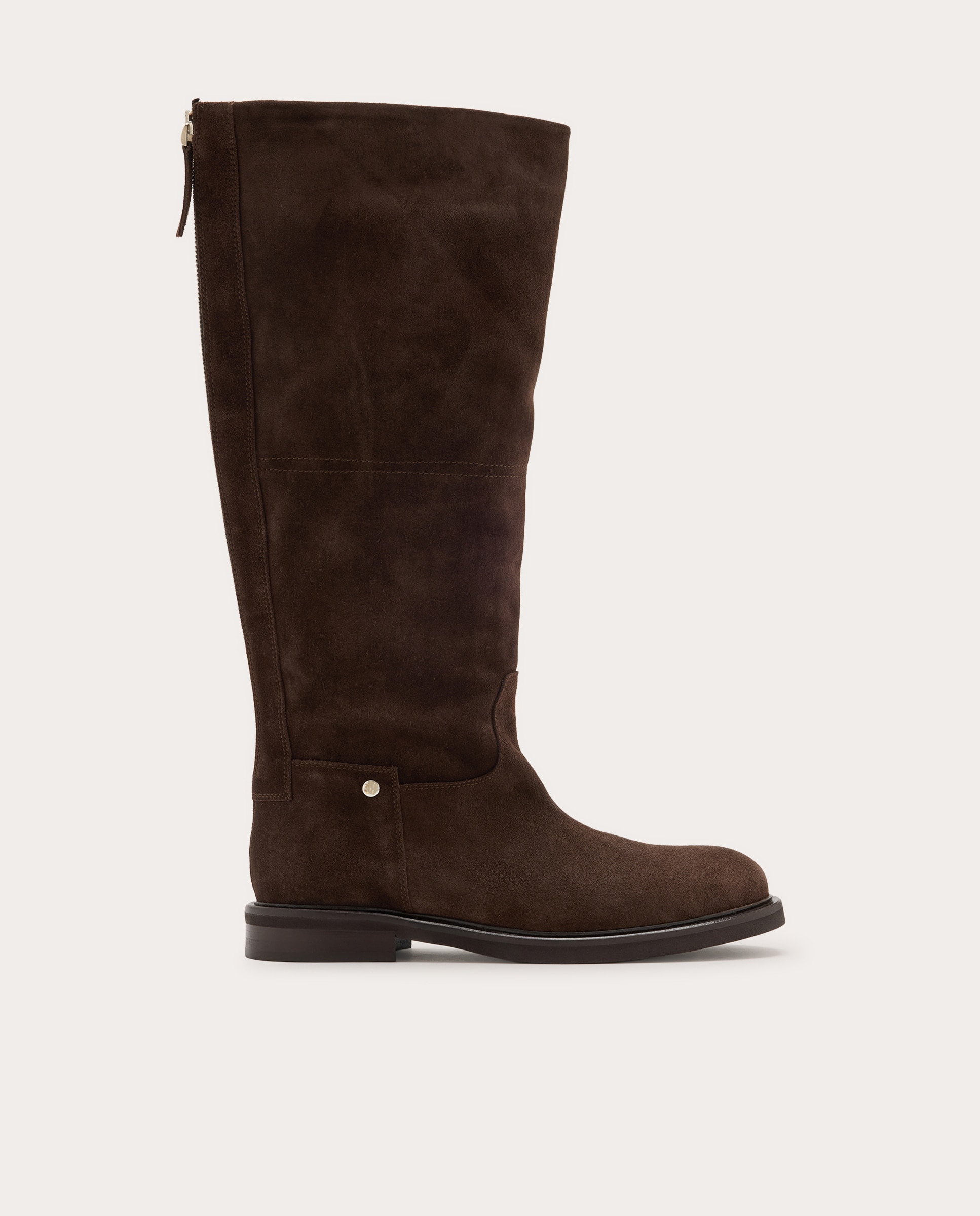 Imagen 1 de Botas planas Mel de ante Marrón