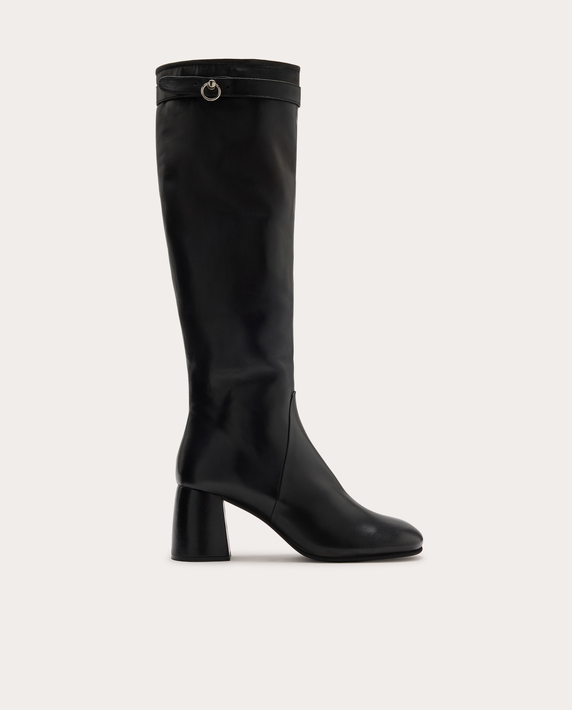 Imagen 1 de Botas Lema de ante hasta la rodilla Negro