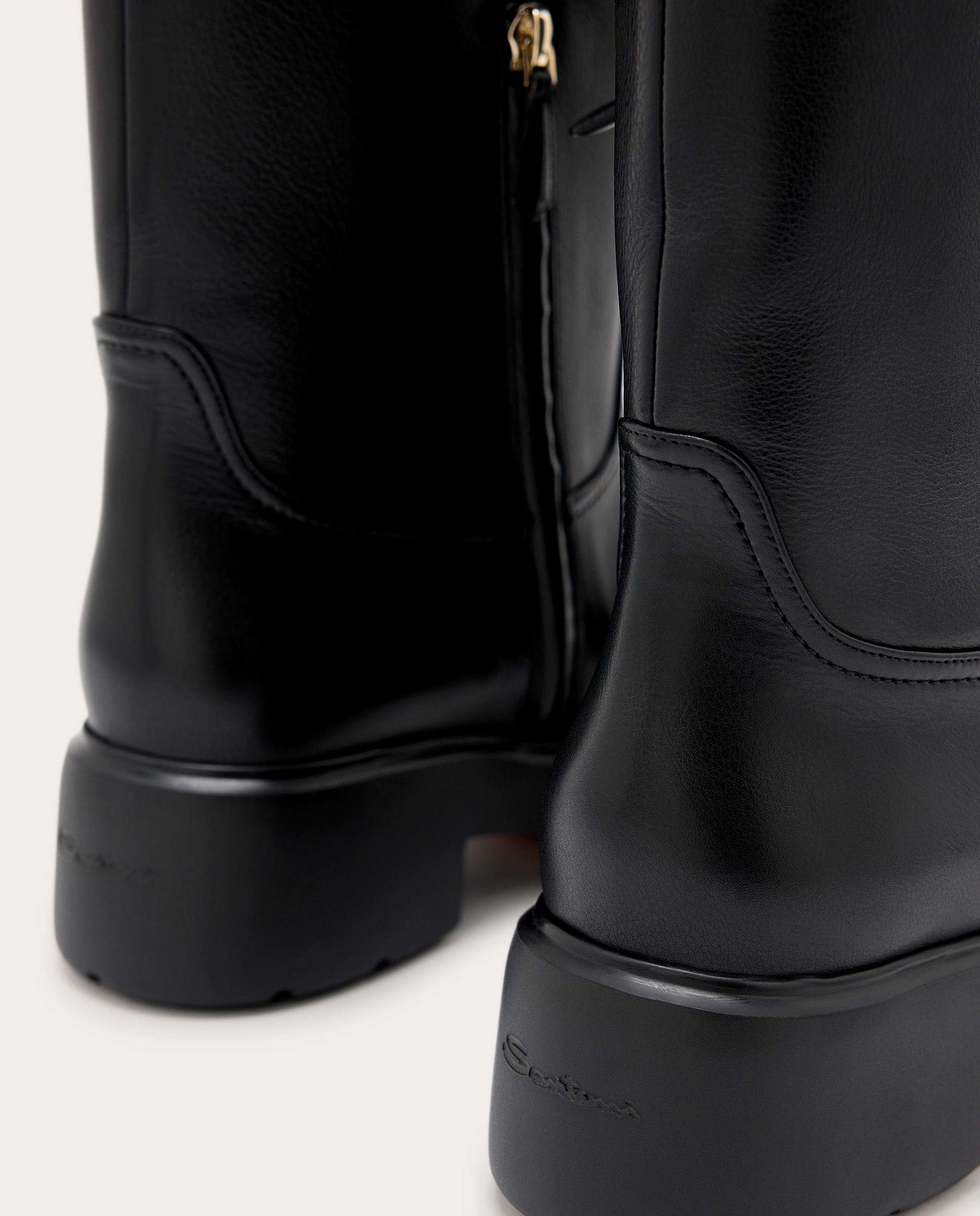 Botín Easy Bubble de piel - Negro Negro-3