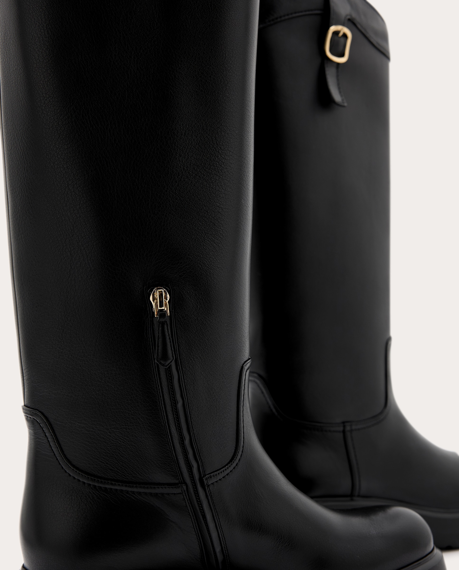 Botín Easy Bubble de piel - Negro Negro-4