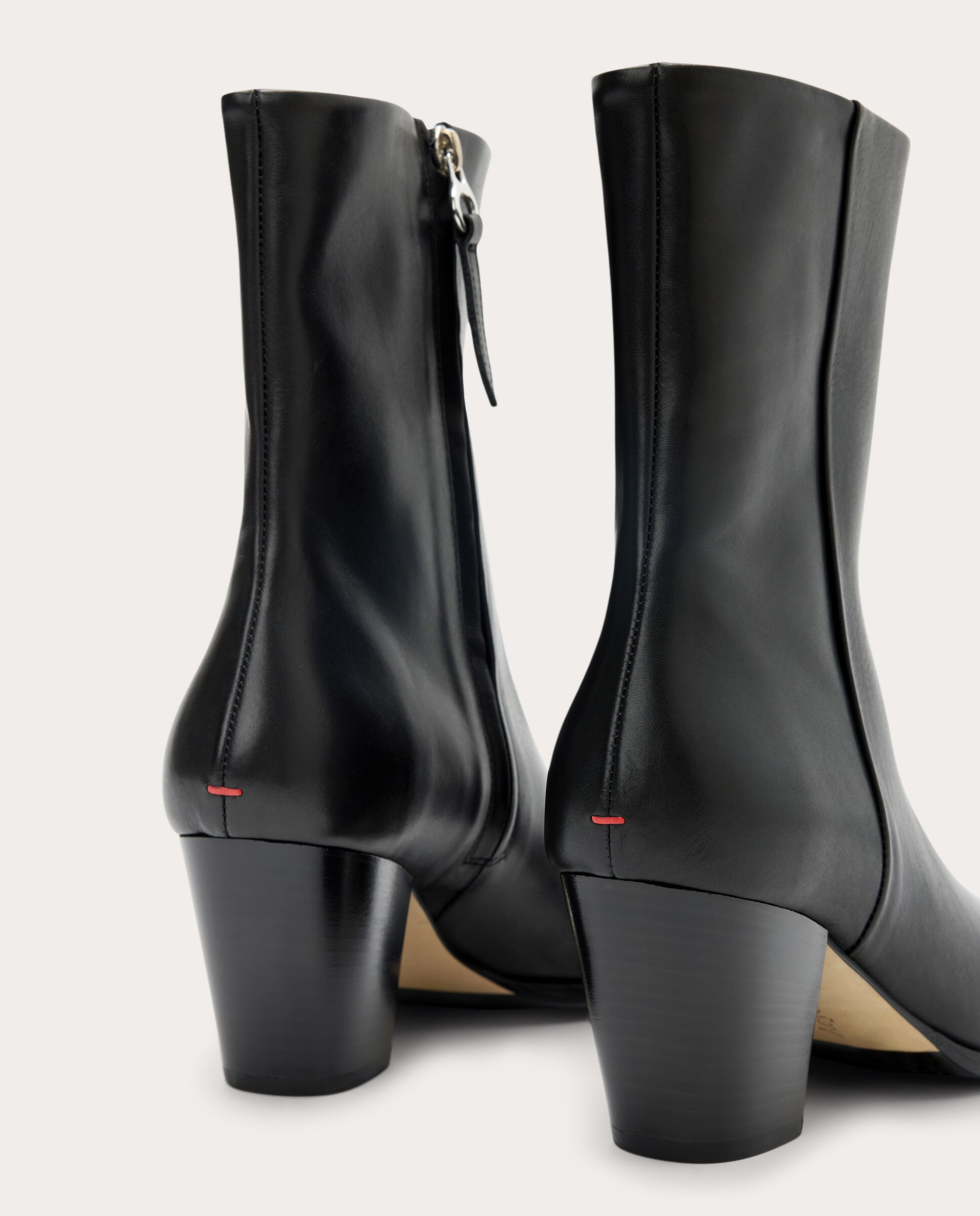 Botins Hedvig em Pele Preto-3