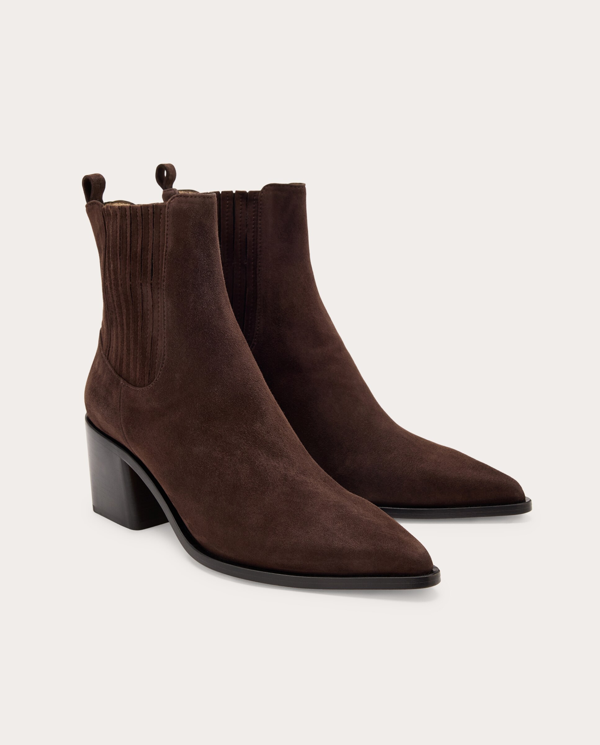 Botins Juliette de Camurça Castanho-escuro-2