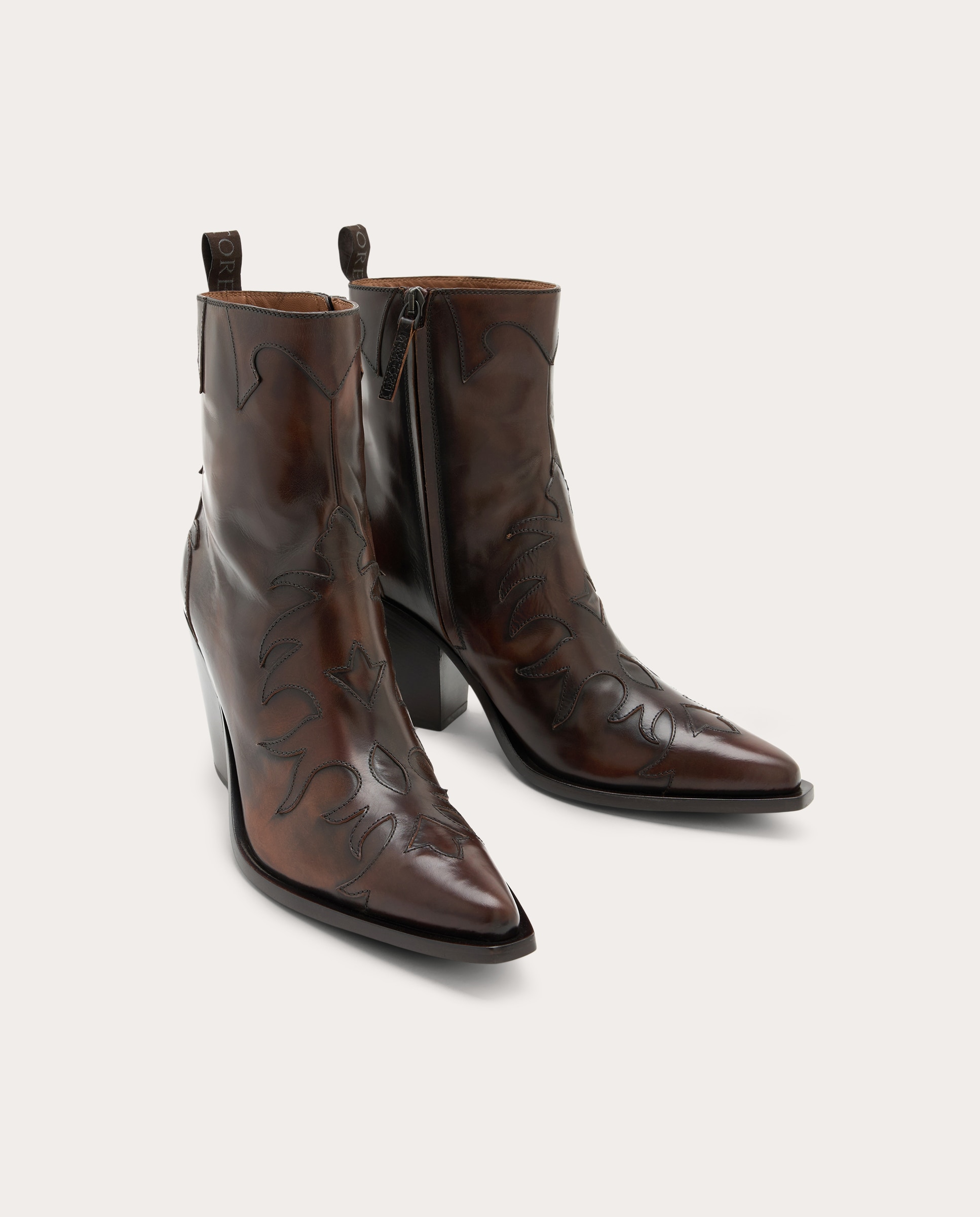 Botins em Pele Castanho-2