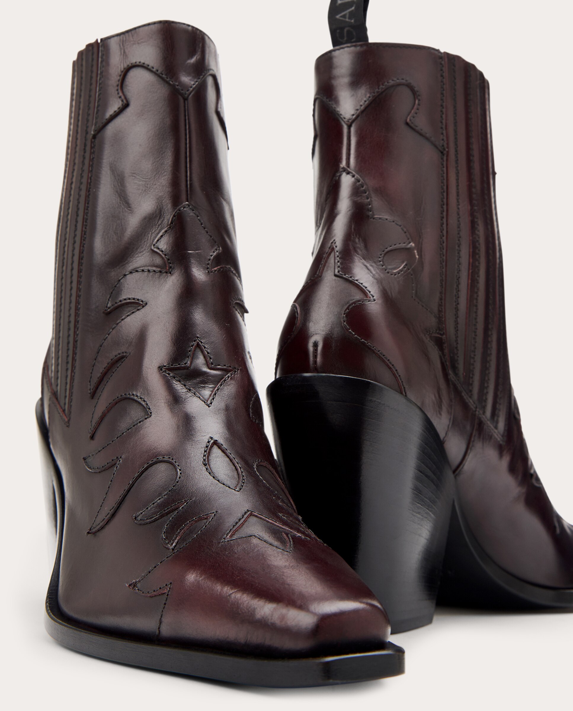 Botins Parma em Pele Bordeaux-4