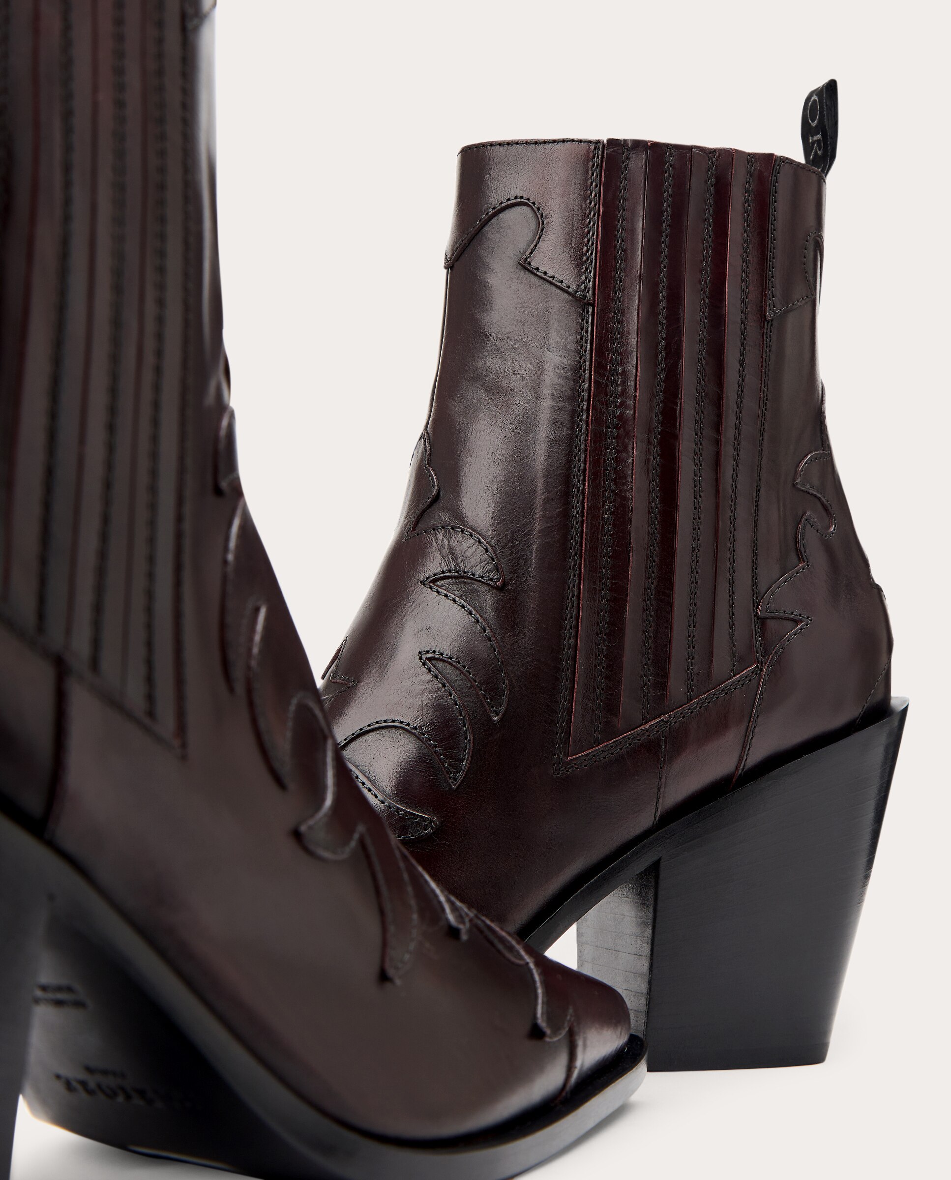 Botins Parma em Pele Bordeaux-5
