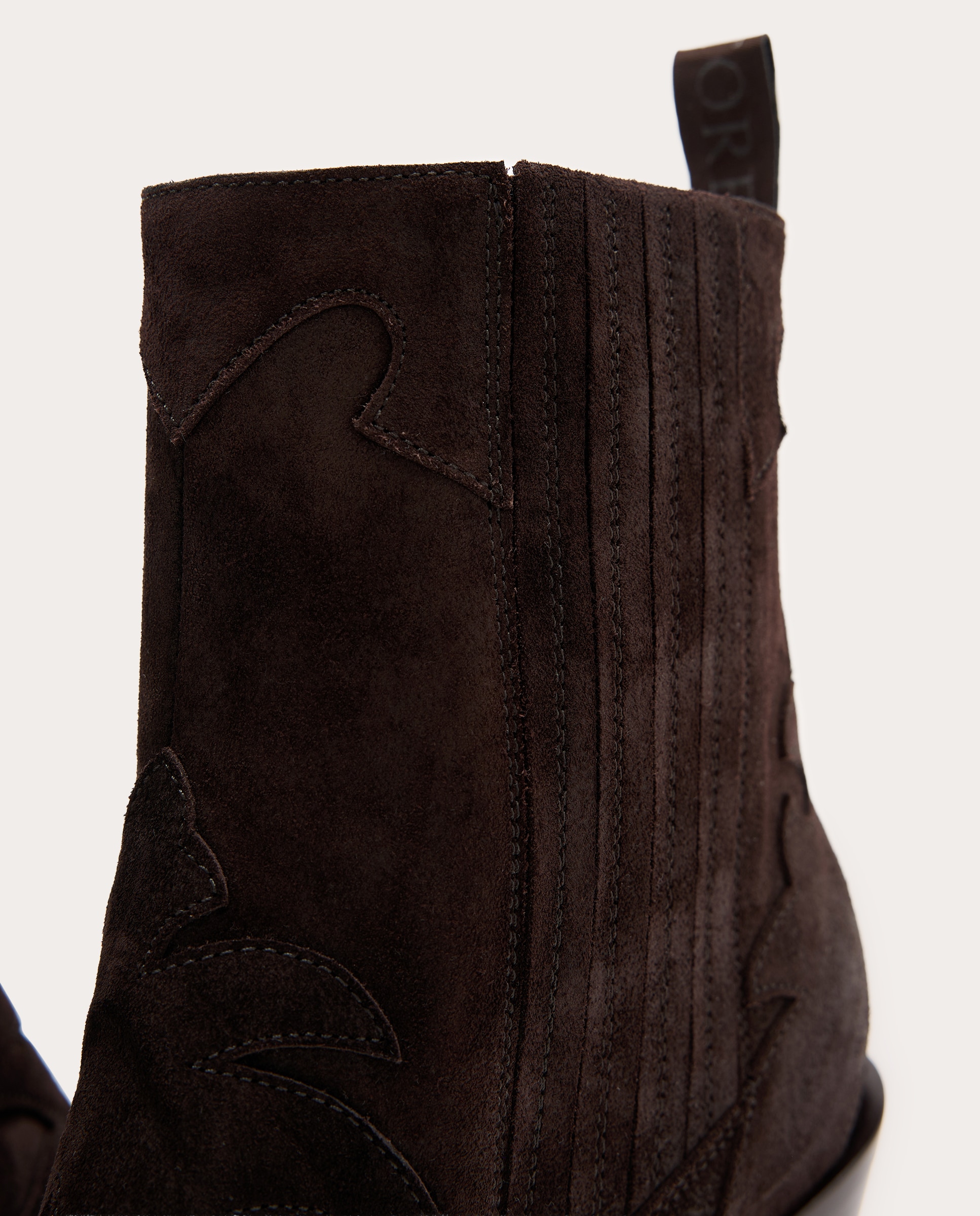 Botins Cowboy de Camurça Castanho-5