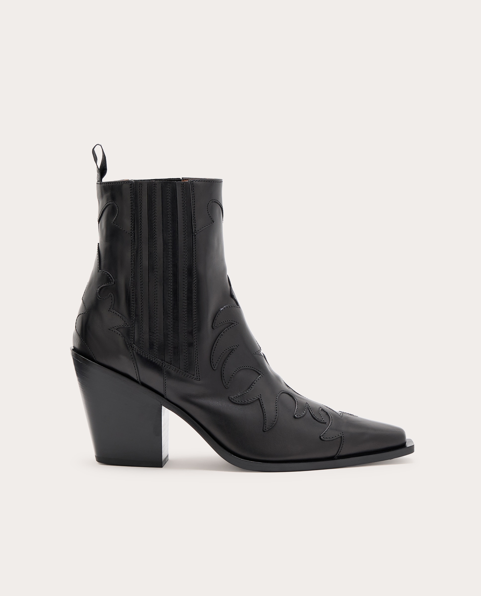 Imagen 0 de Botines cowboy de ante Negro