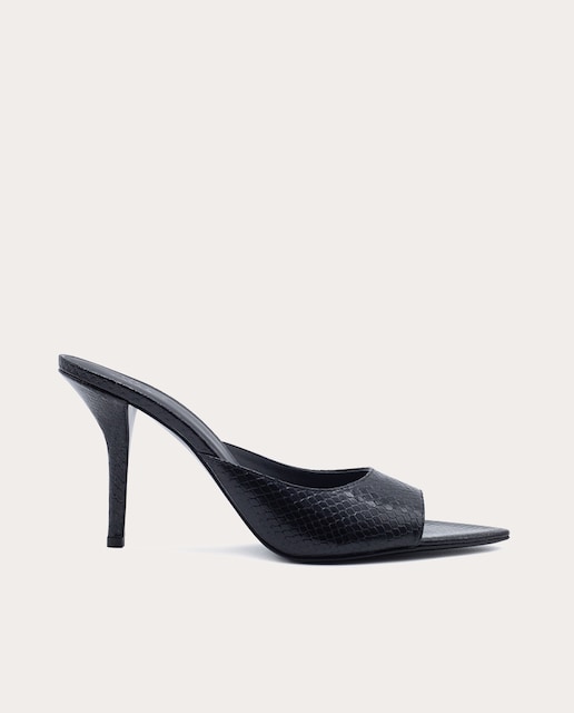 Imagen 0 de Sandalias de tacón de piel