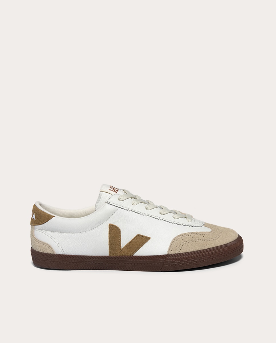 Imagen 0 de Zapatillas Volley Caramel de piel Marrón