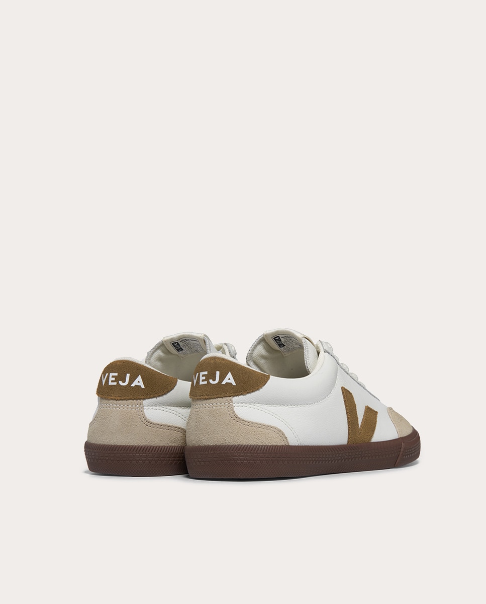 Zapatillas Volley Caramel de piel - Marrón Marrón-3