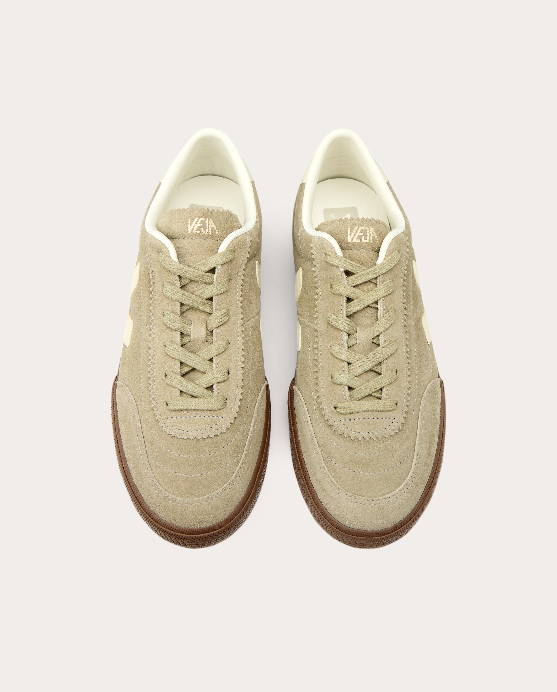 Zapatillas Panenka de ante - Crema Crema-4