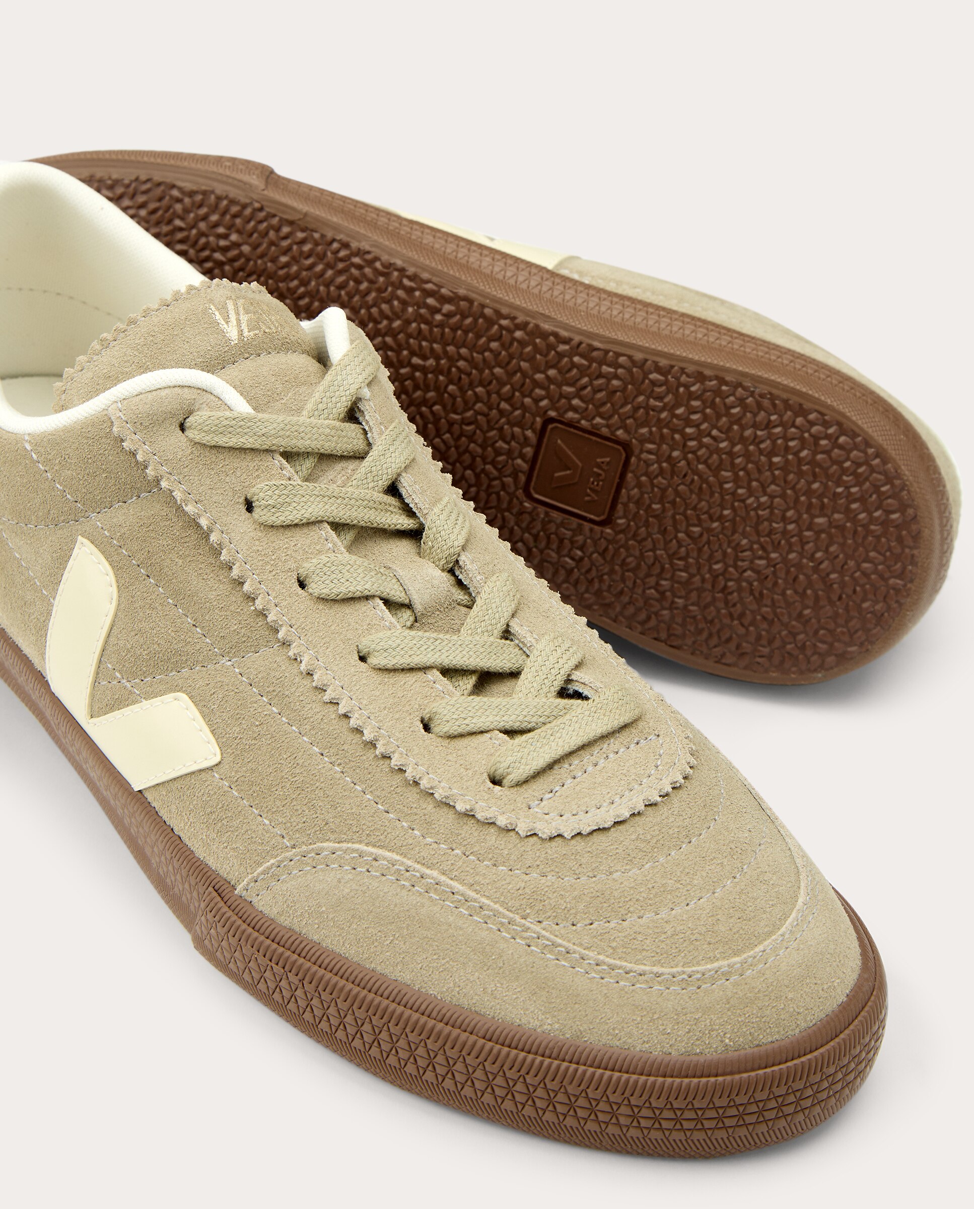 Zapatillas Panenka de ante - Crema Crema-5