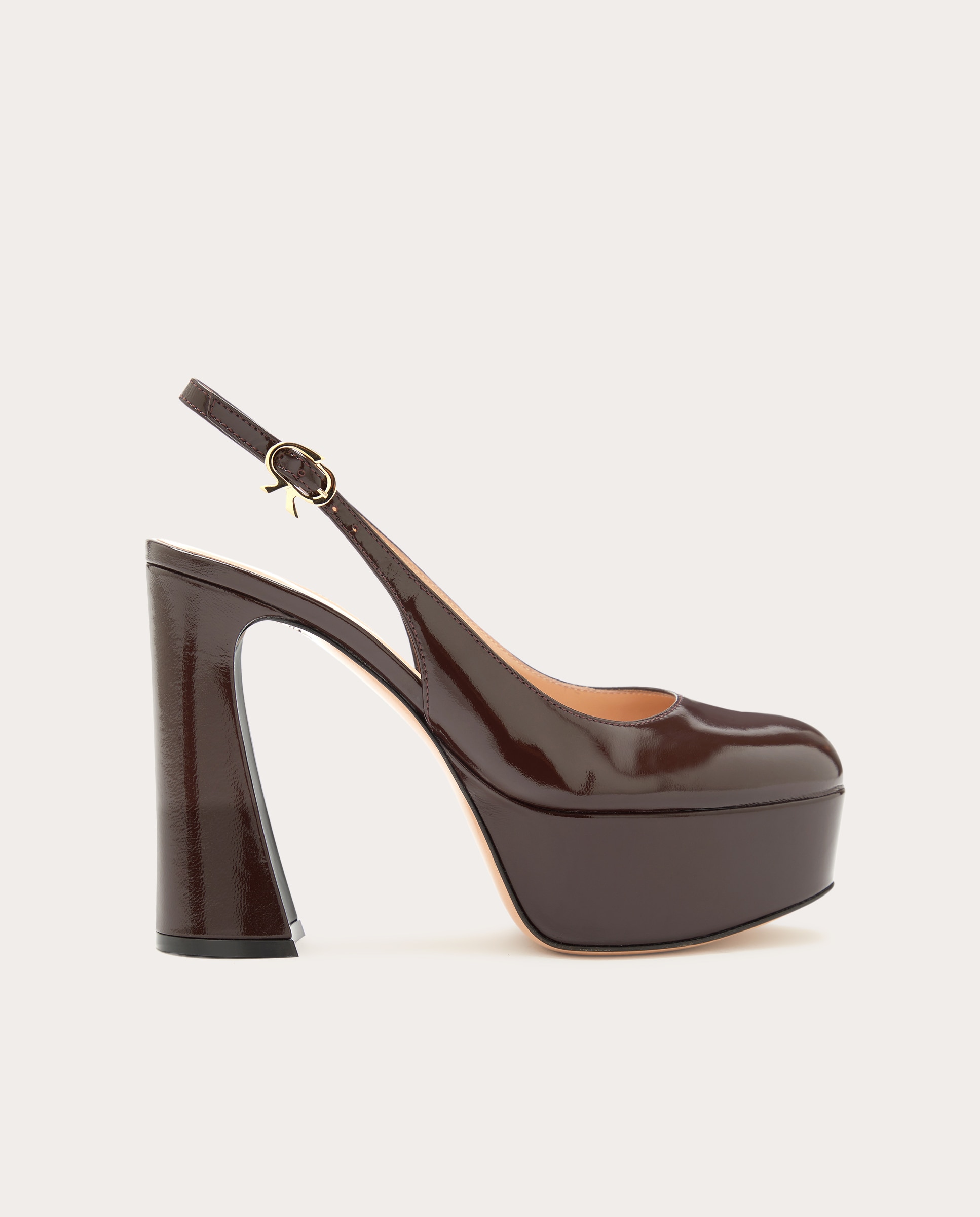 Imagen 0 de Zapatos de tacón Bessie de charol Negro