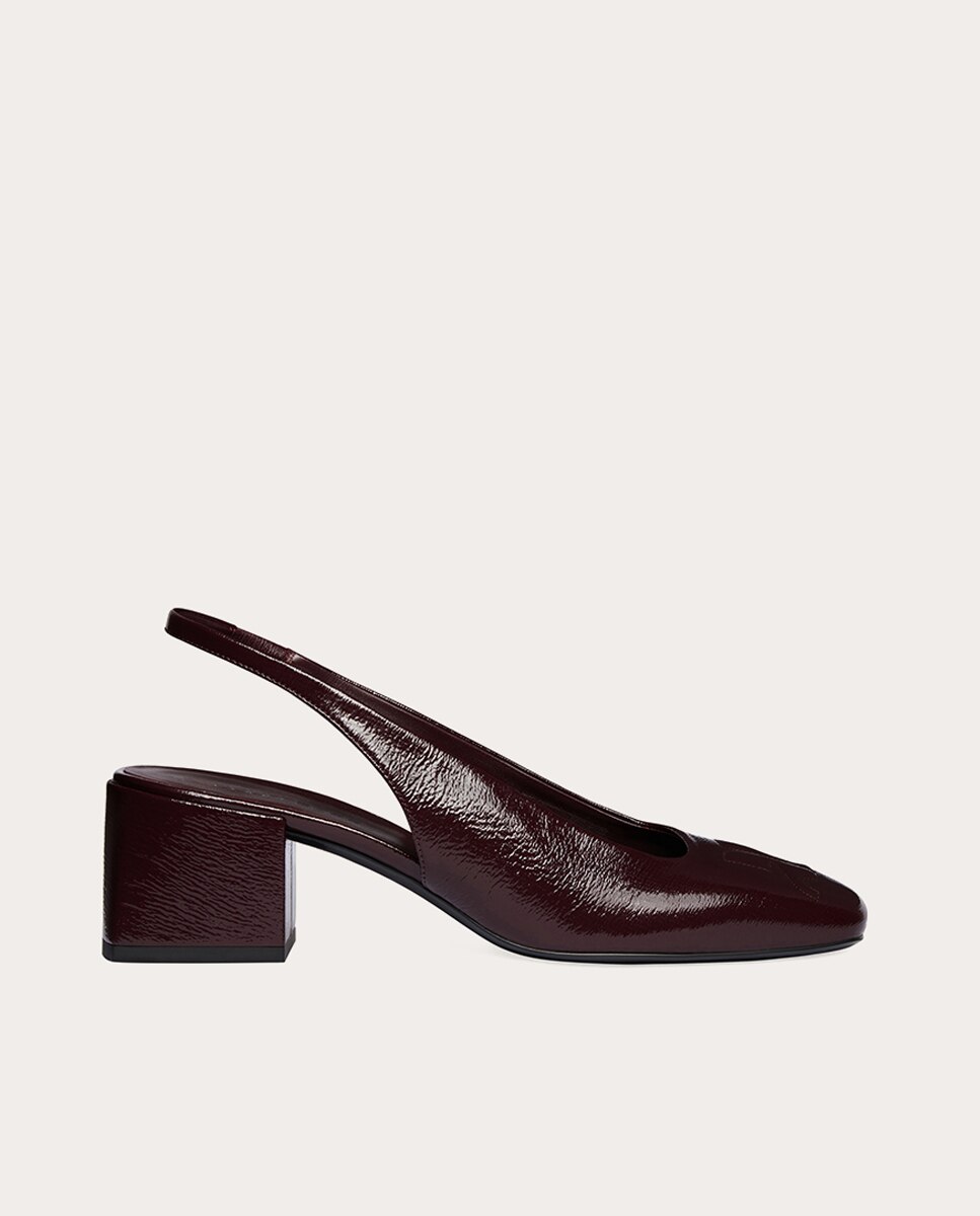 Imagen 0 de Zapatos de tacón de charol Burdeos