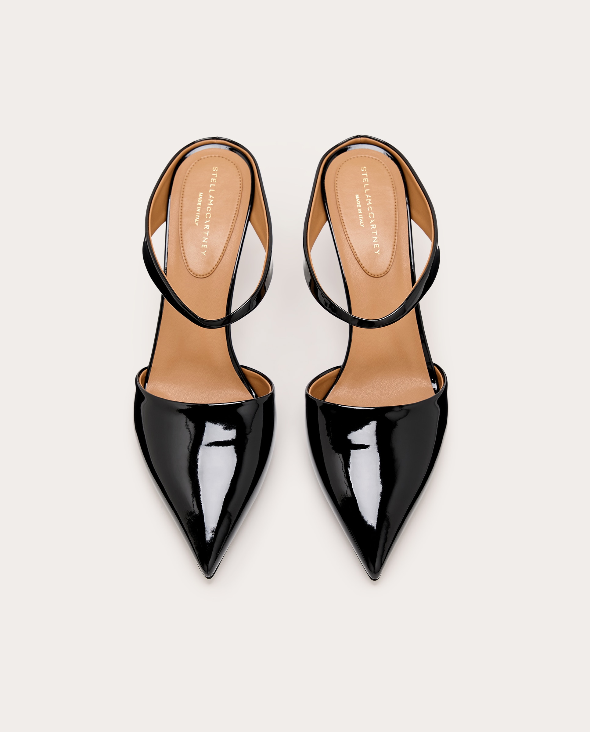 Mules de charol con tacón - Negro Negro-4