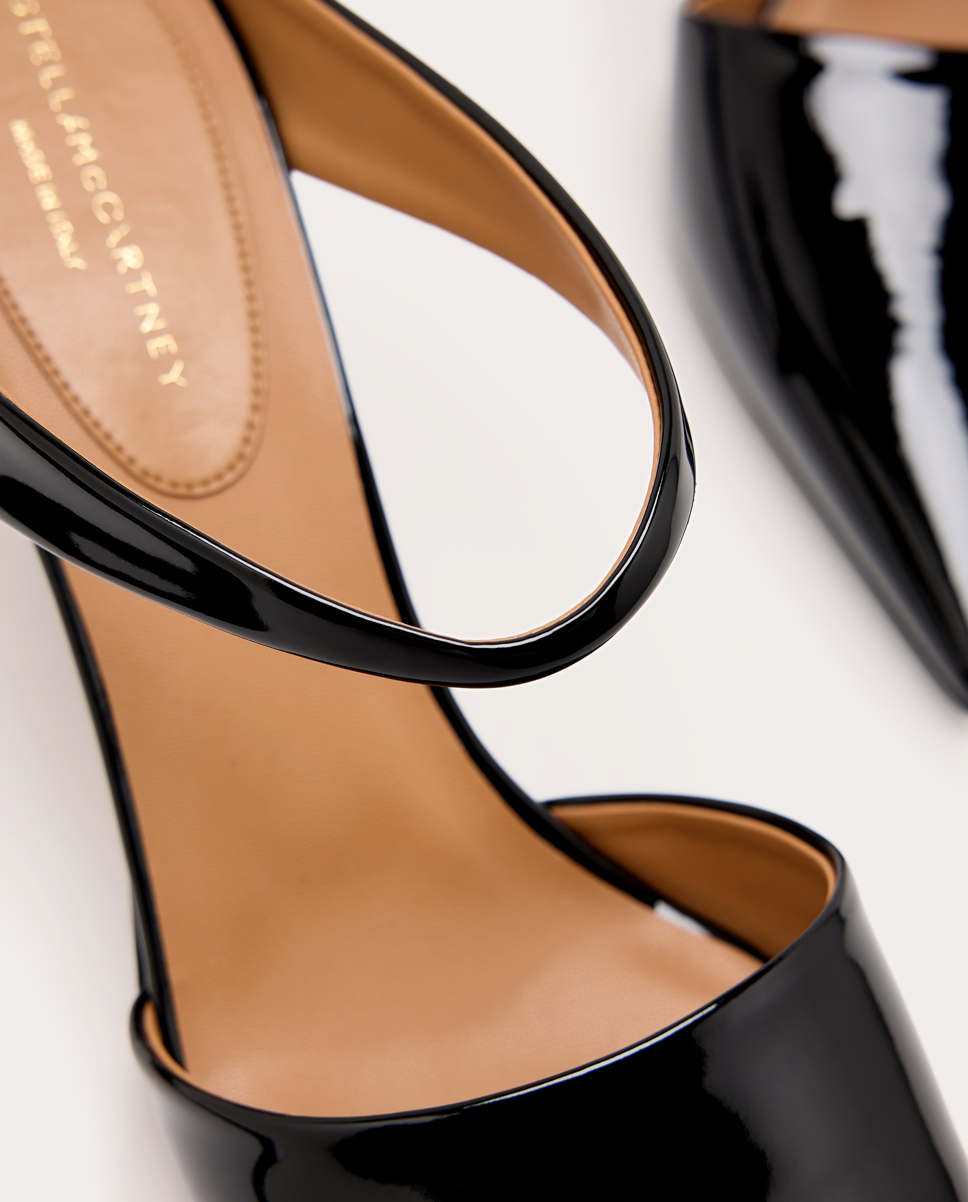 Mules de charol con tacón - Negro Negro-5