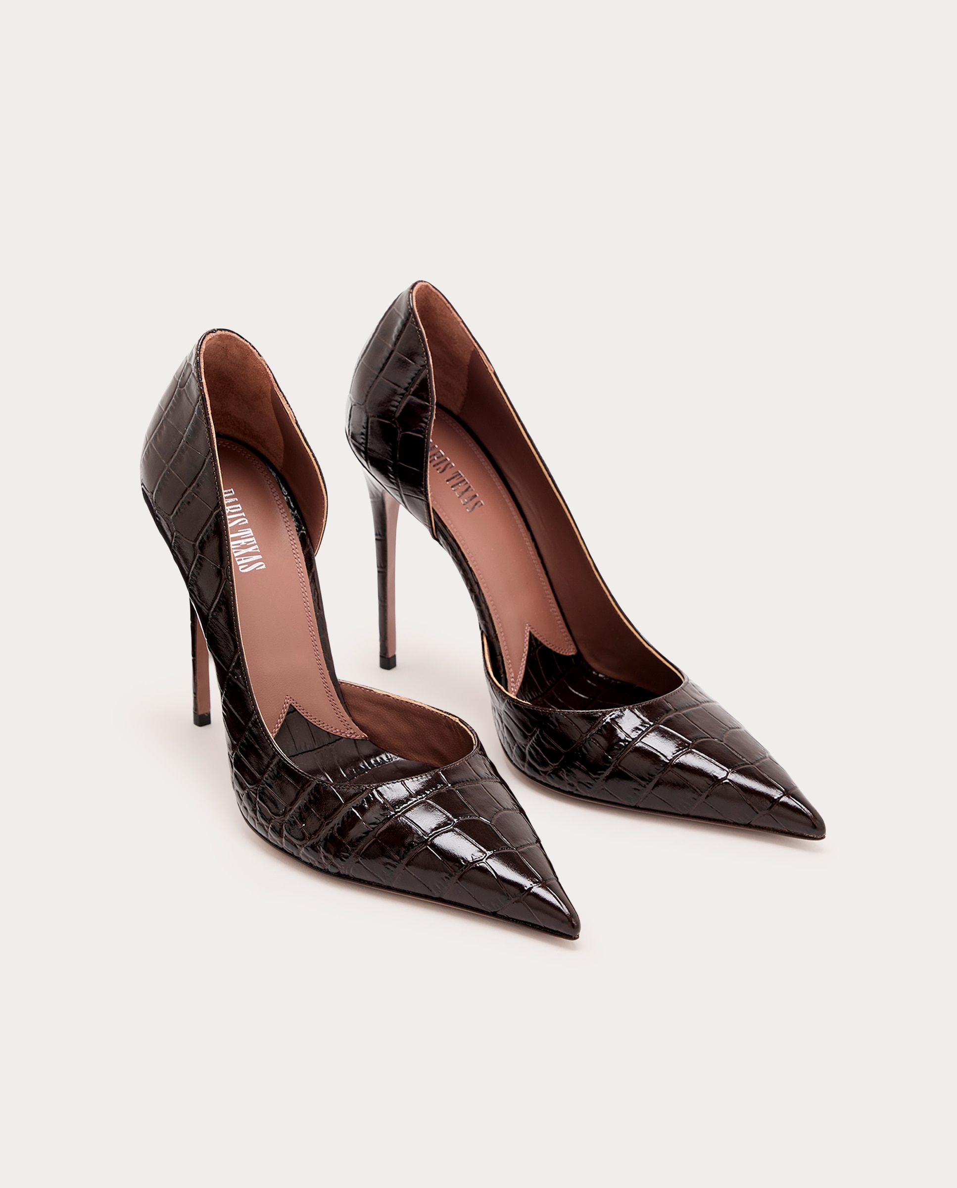 Zapatos Pump Lidia de piel - Marrón Marrón-2