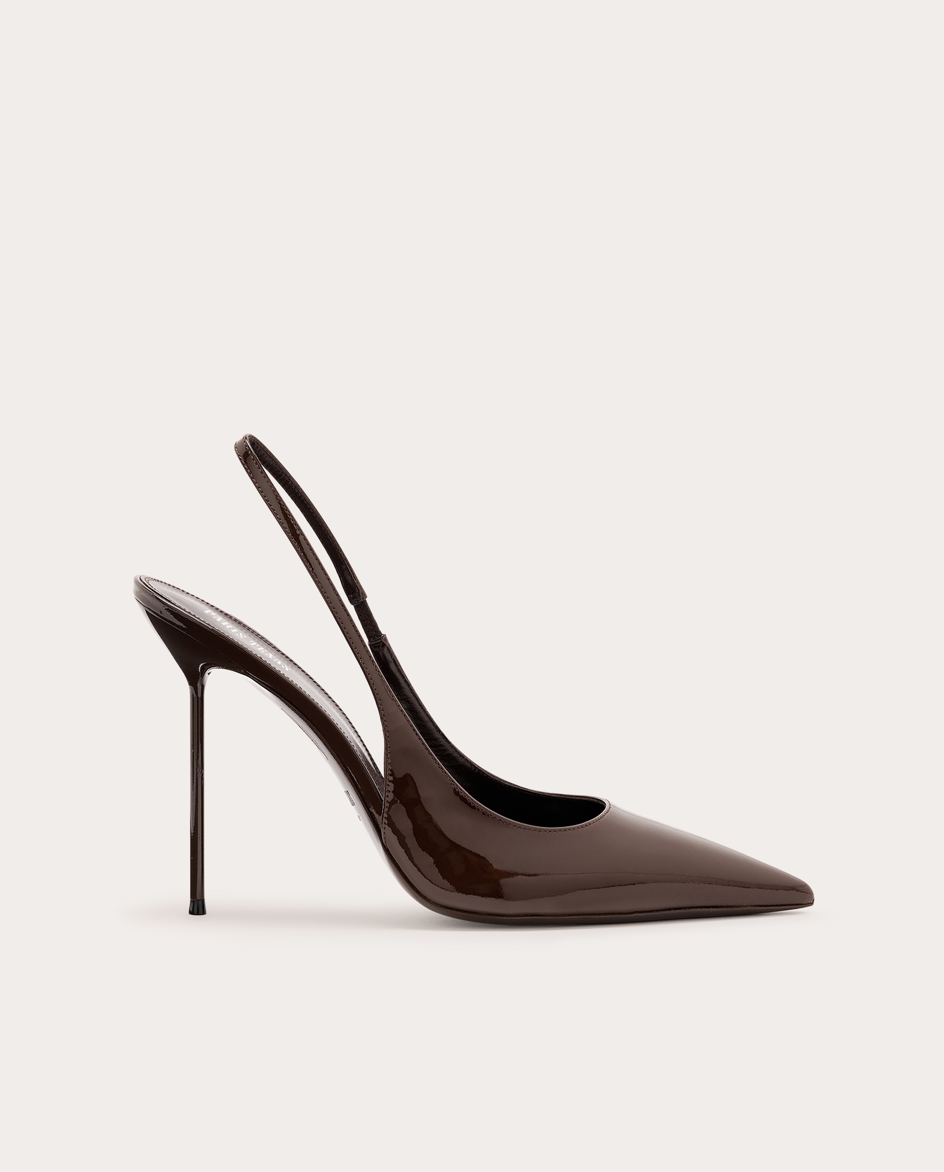 Imagen 0 de Slingbacks Lidia de charol Marrón