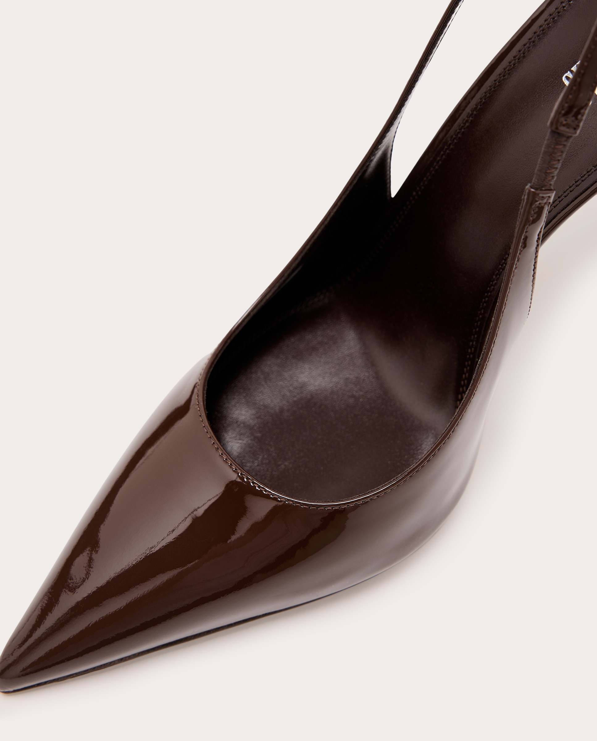 Slingbacks Lidia de charol - Marrón Marrón-5