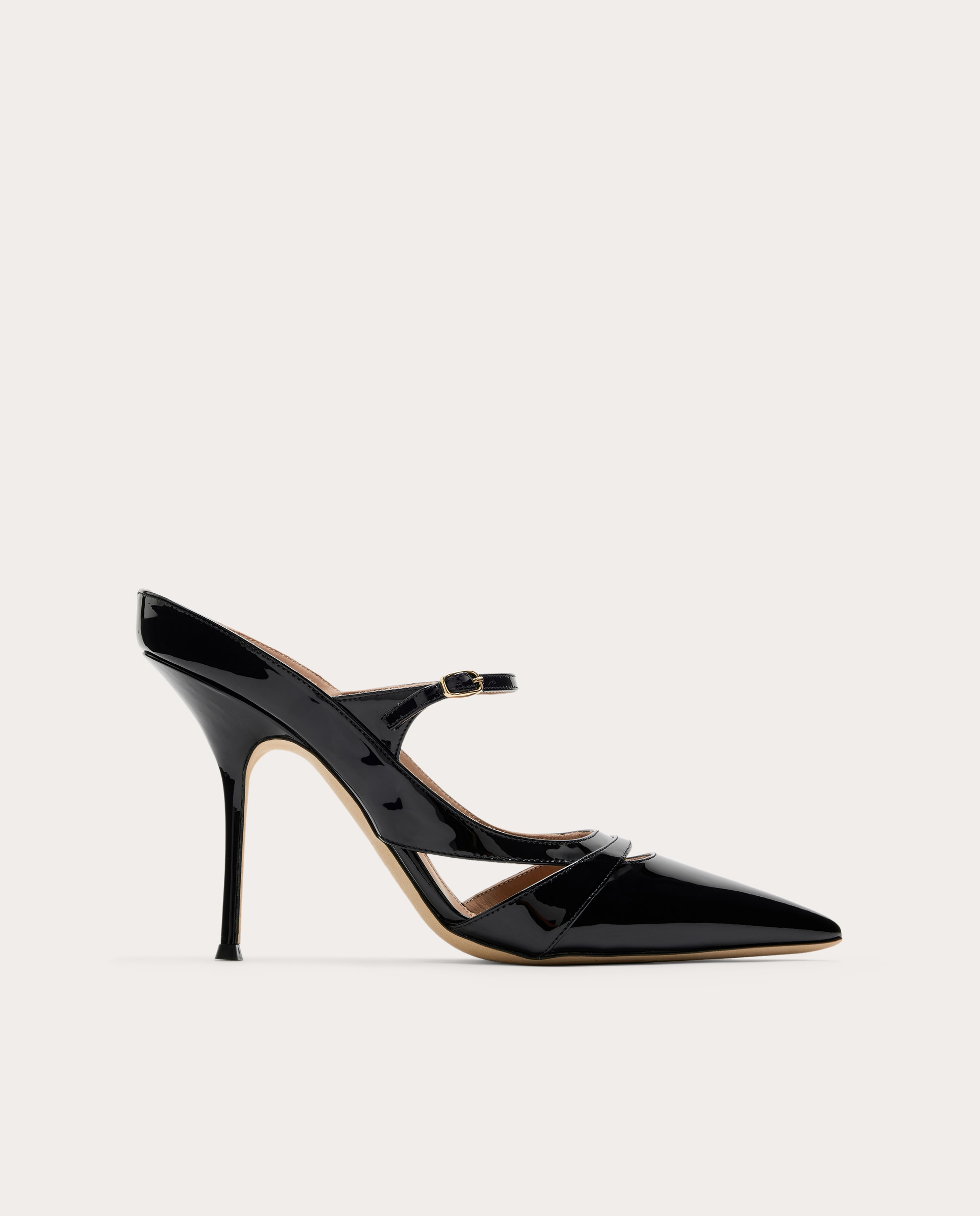 Imagen 0 de Mule Patty 90 de charol Negro
