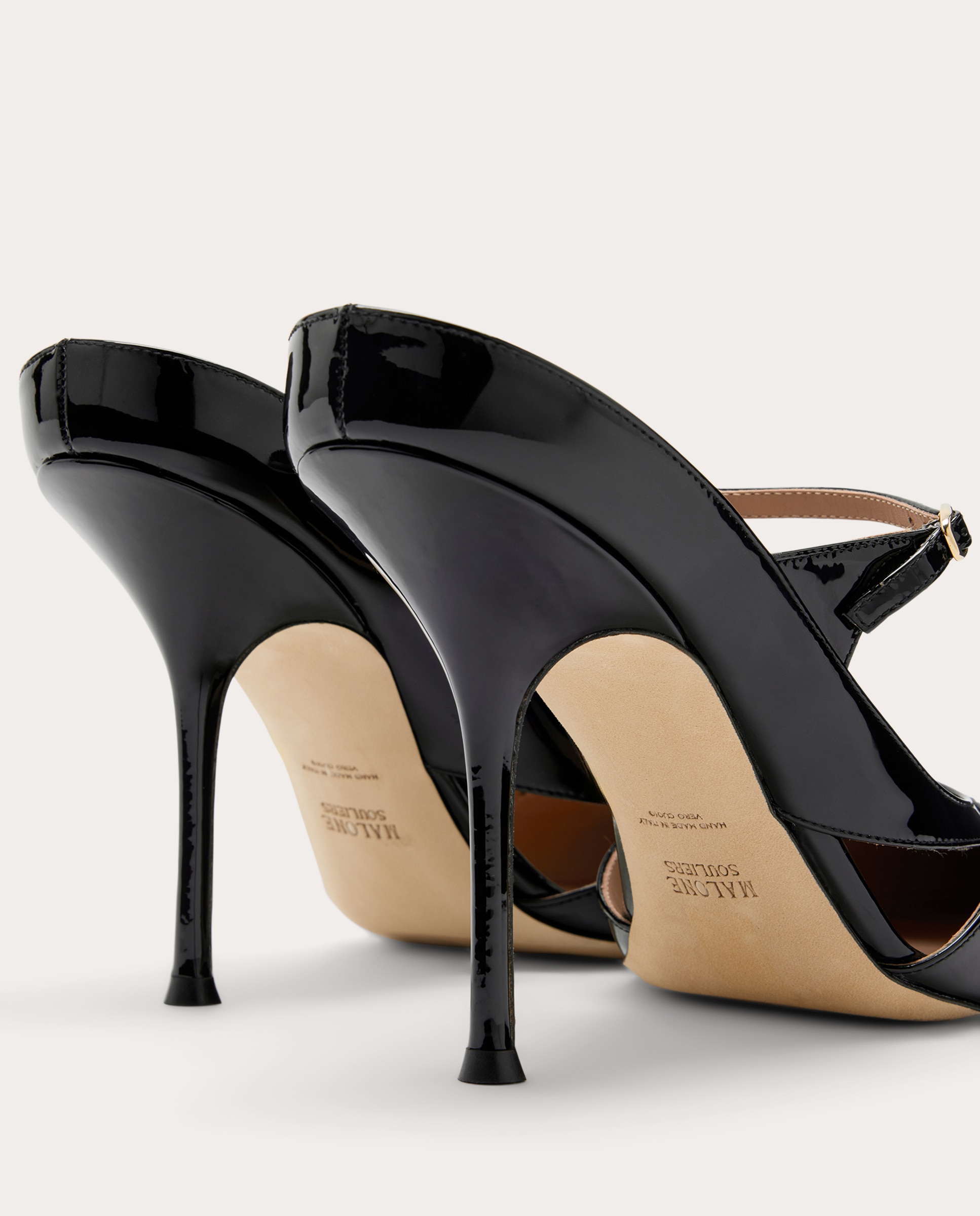 Mule Patty 90 de charol - Negro Negro-3