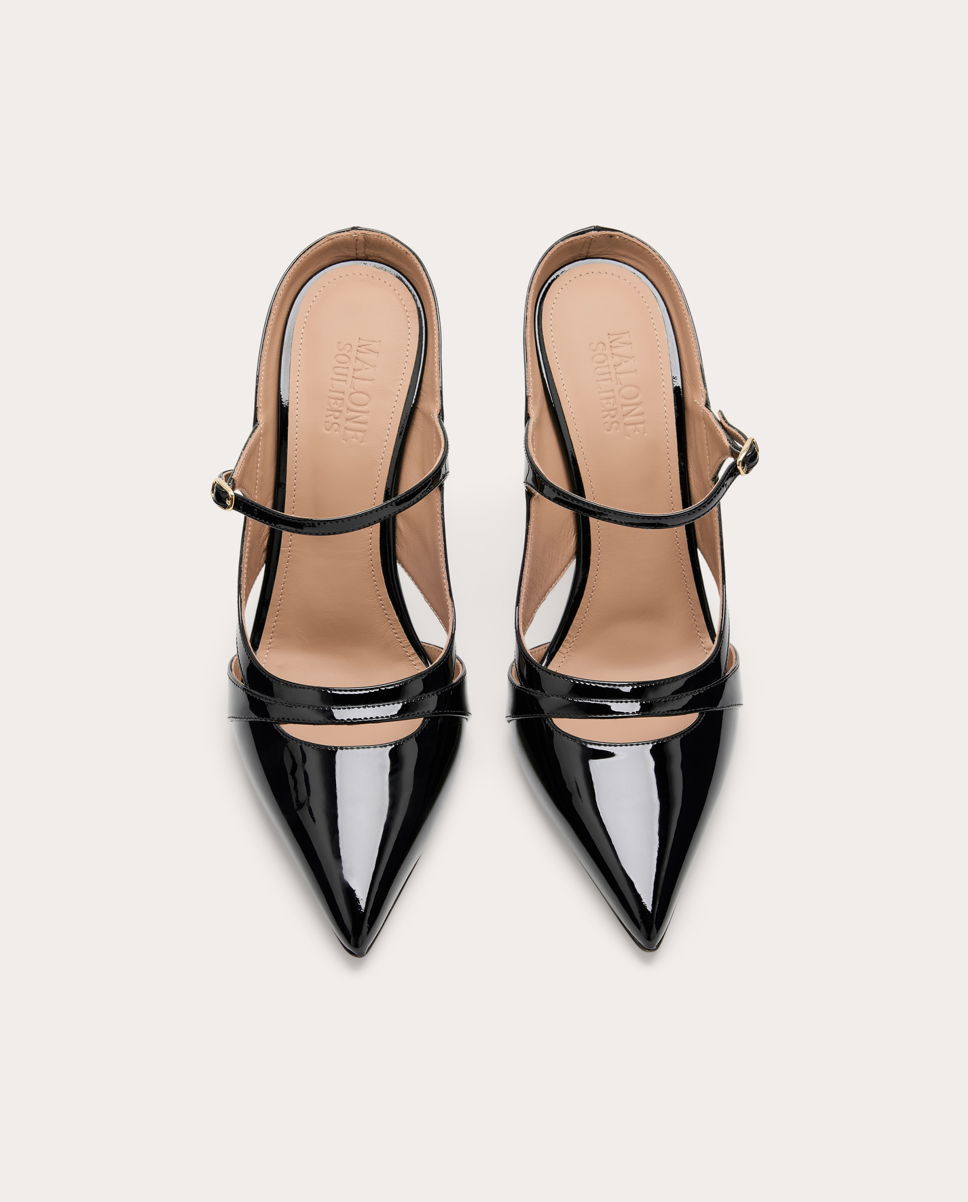 Mule Patty 90 de charol - Negro Negro-4