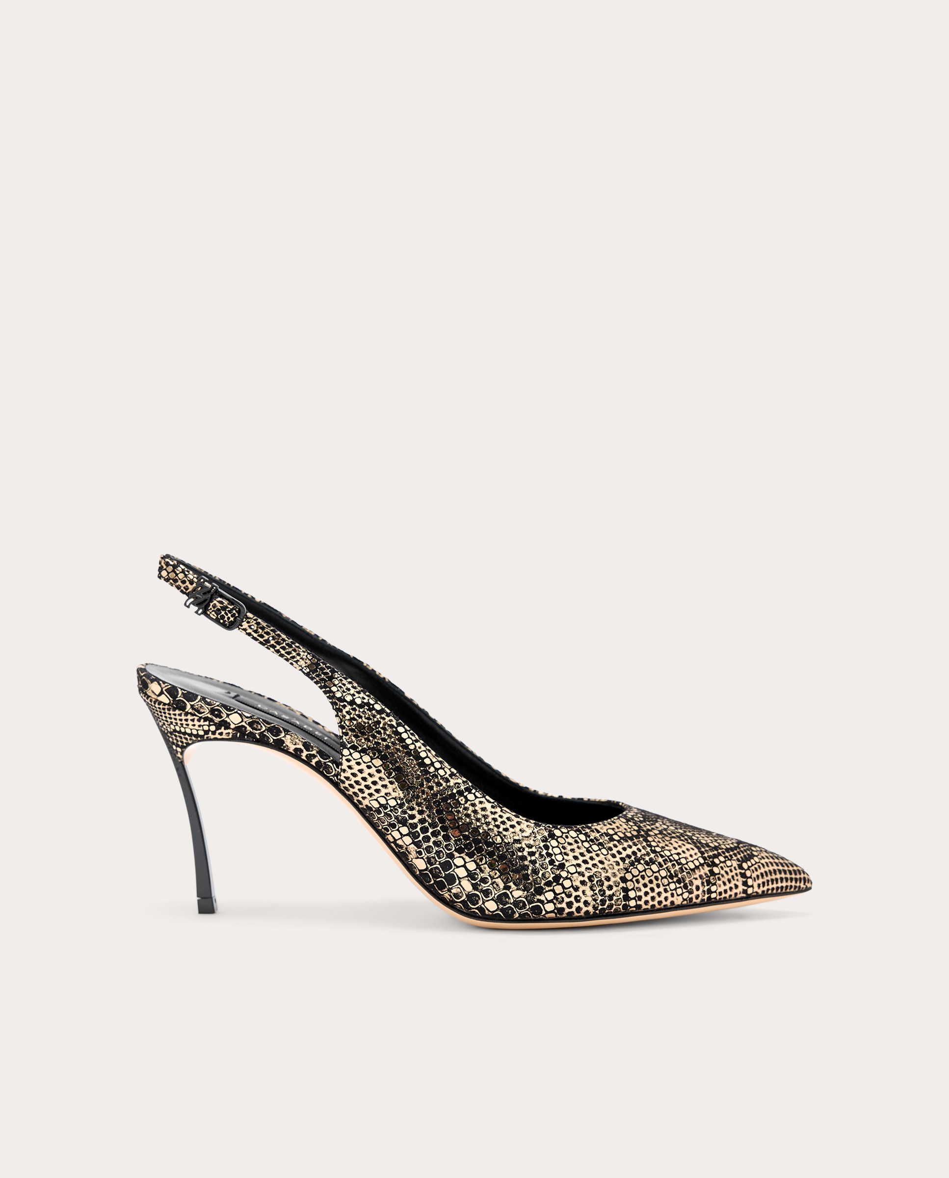 Imagen 0 de Zapatos destalonados Blade de piel Oro