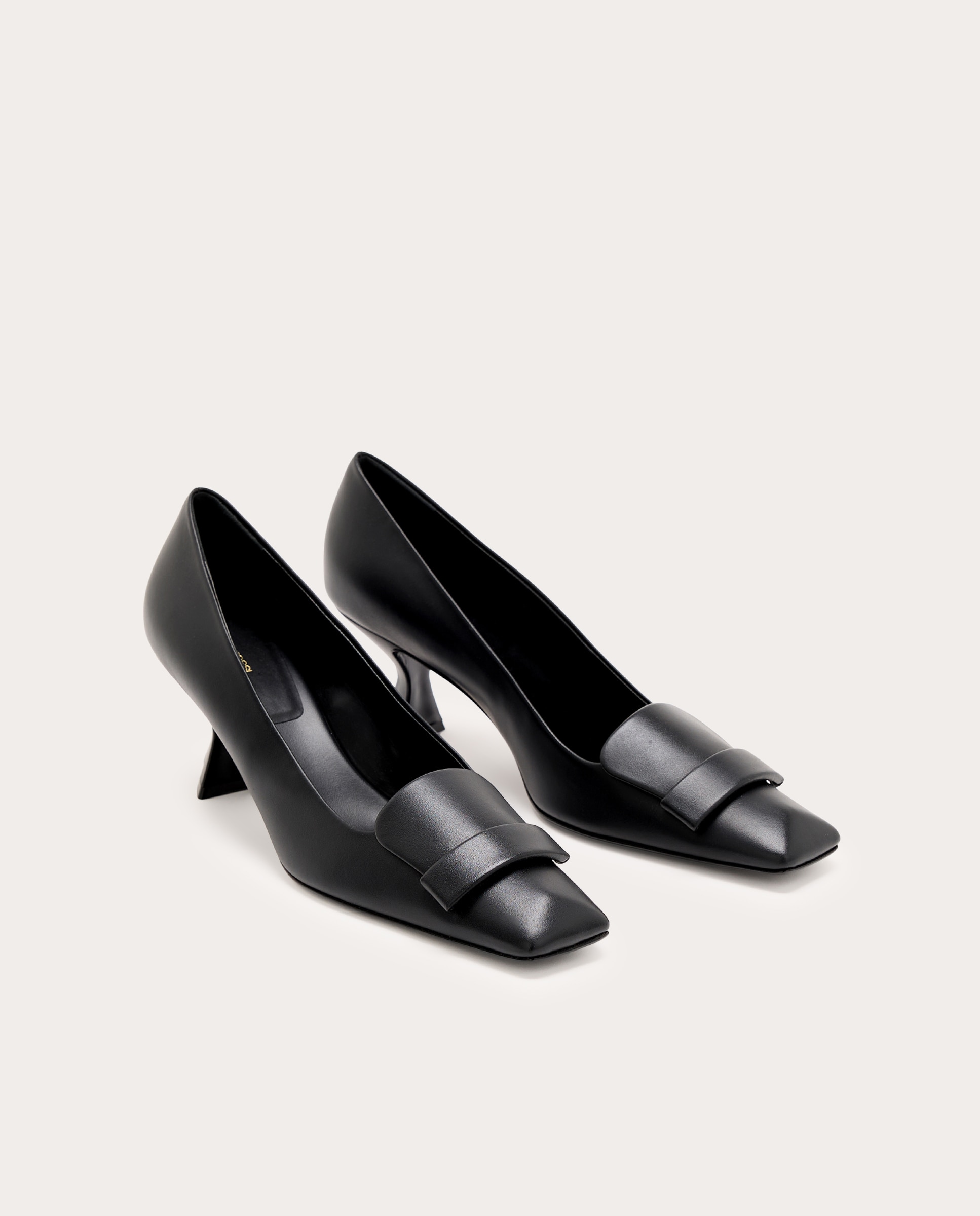 Zapatos de salón de charol - Negro Negro-2