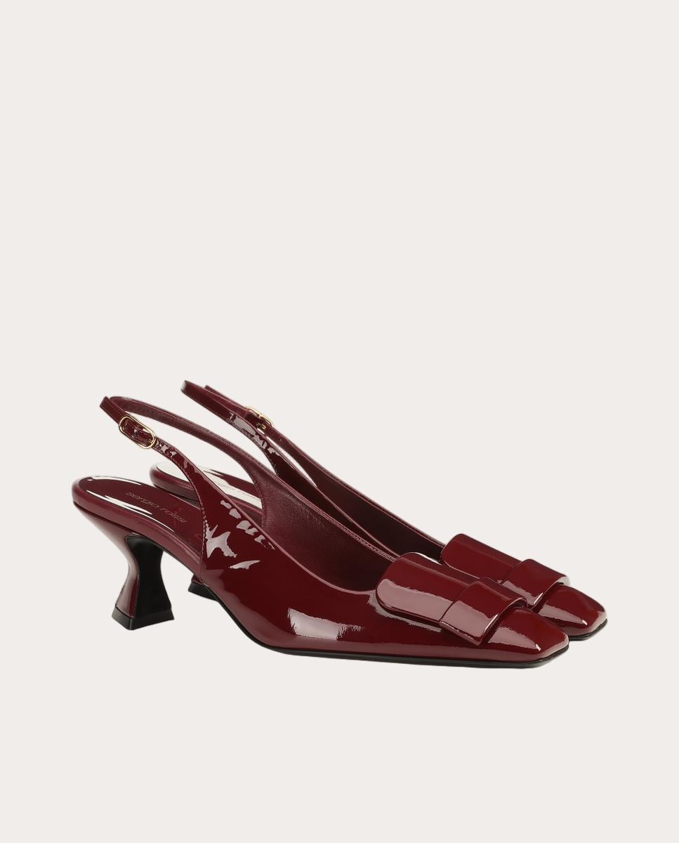 Zapatos de salón de charol - Burdeos Burdeos-2