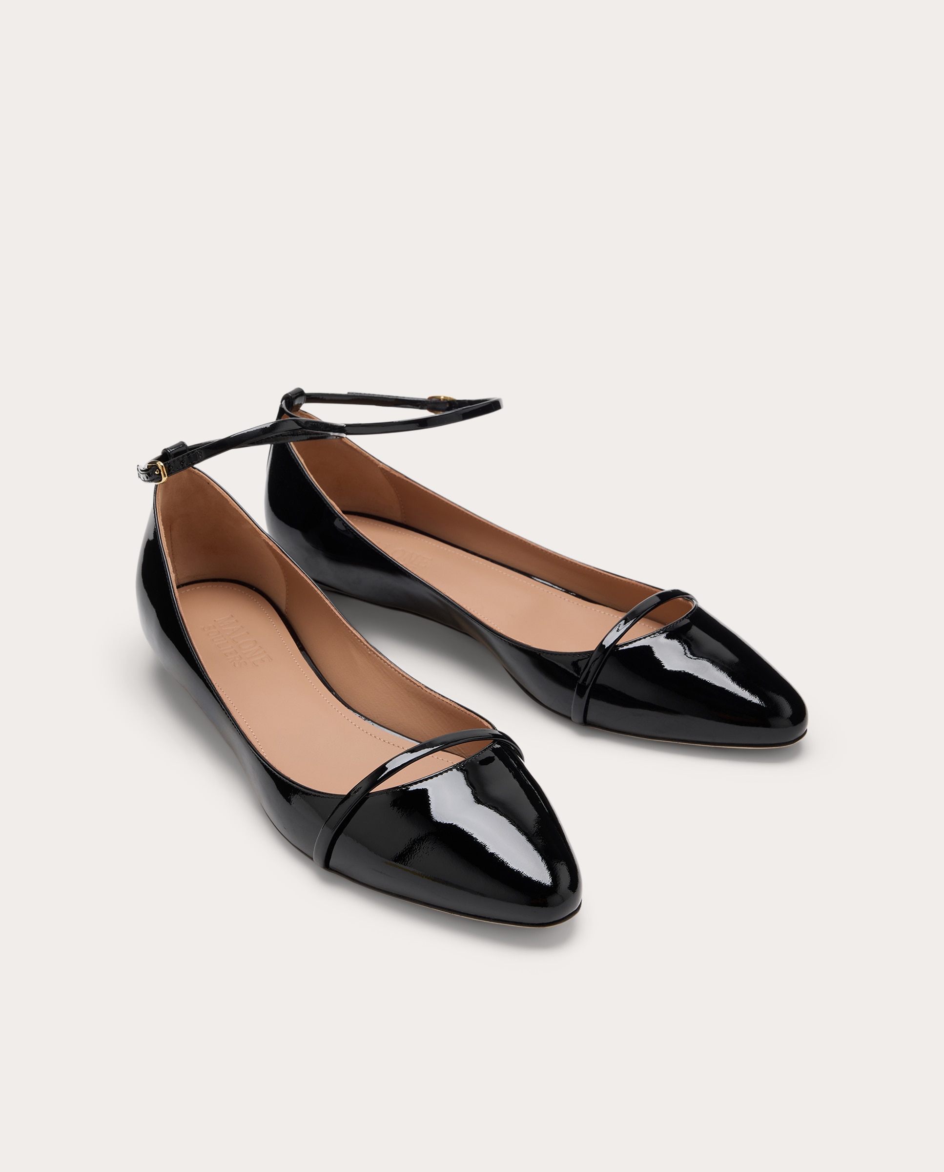 Zapato plano Mary de charol - Negro Negro-2