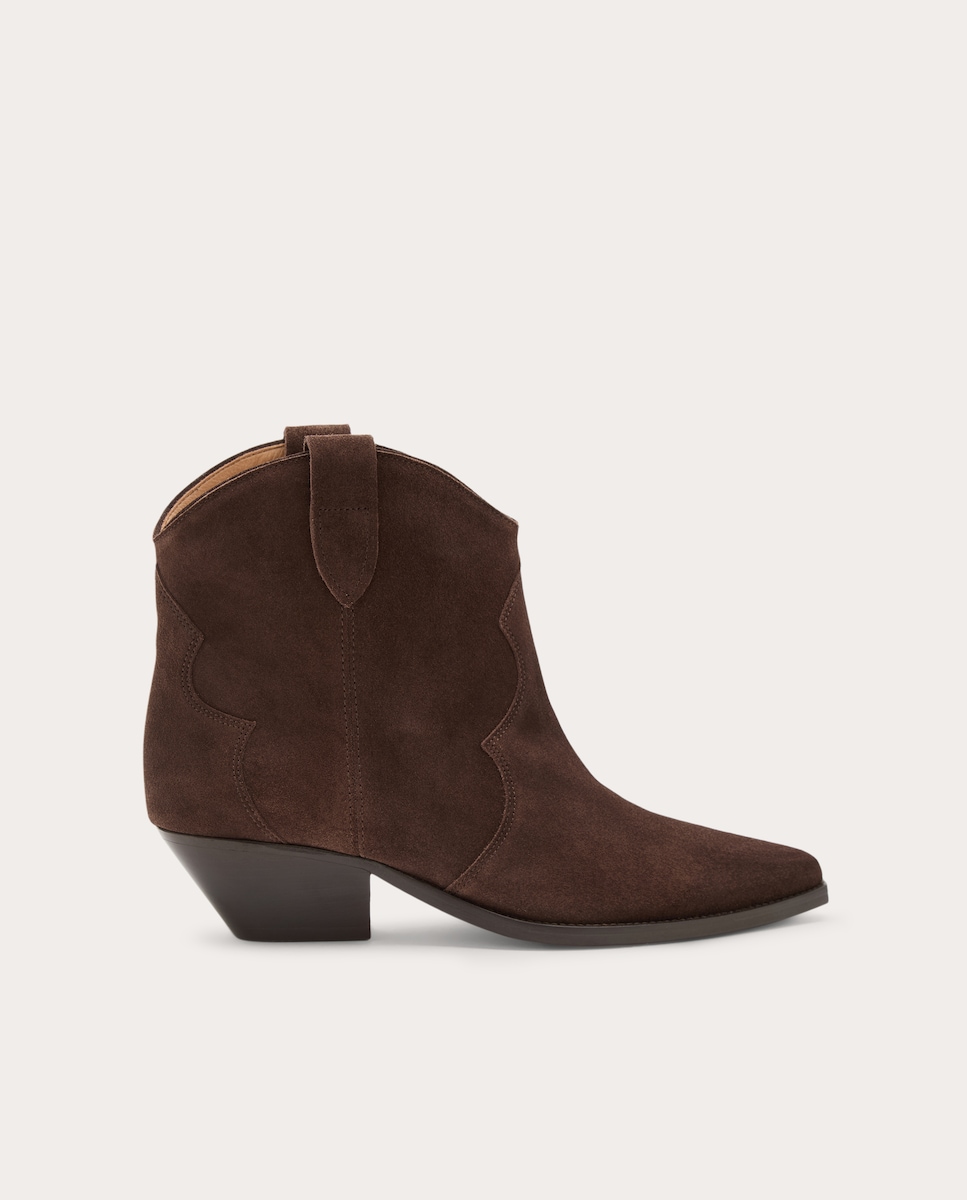 Botines Dewina de piel Marrón oscuro-1