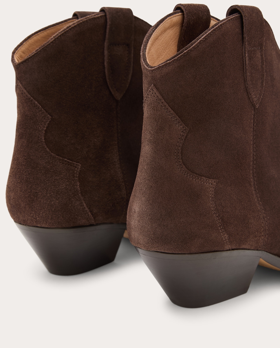Botines Dewina de piel Marrón oscuro-3