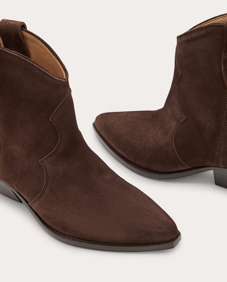 Botines Dewina de piel Marrón oscuro-4