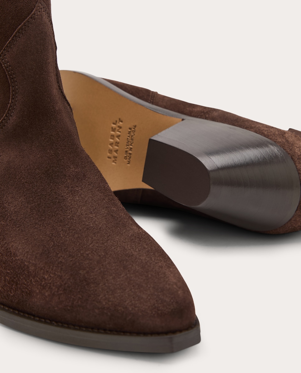 Botines Dewina de piel Marrón oscuro-5