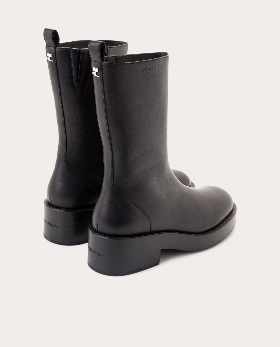 Botines de piel Negro-3