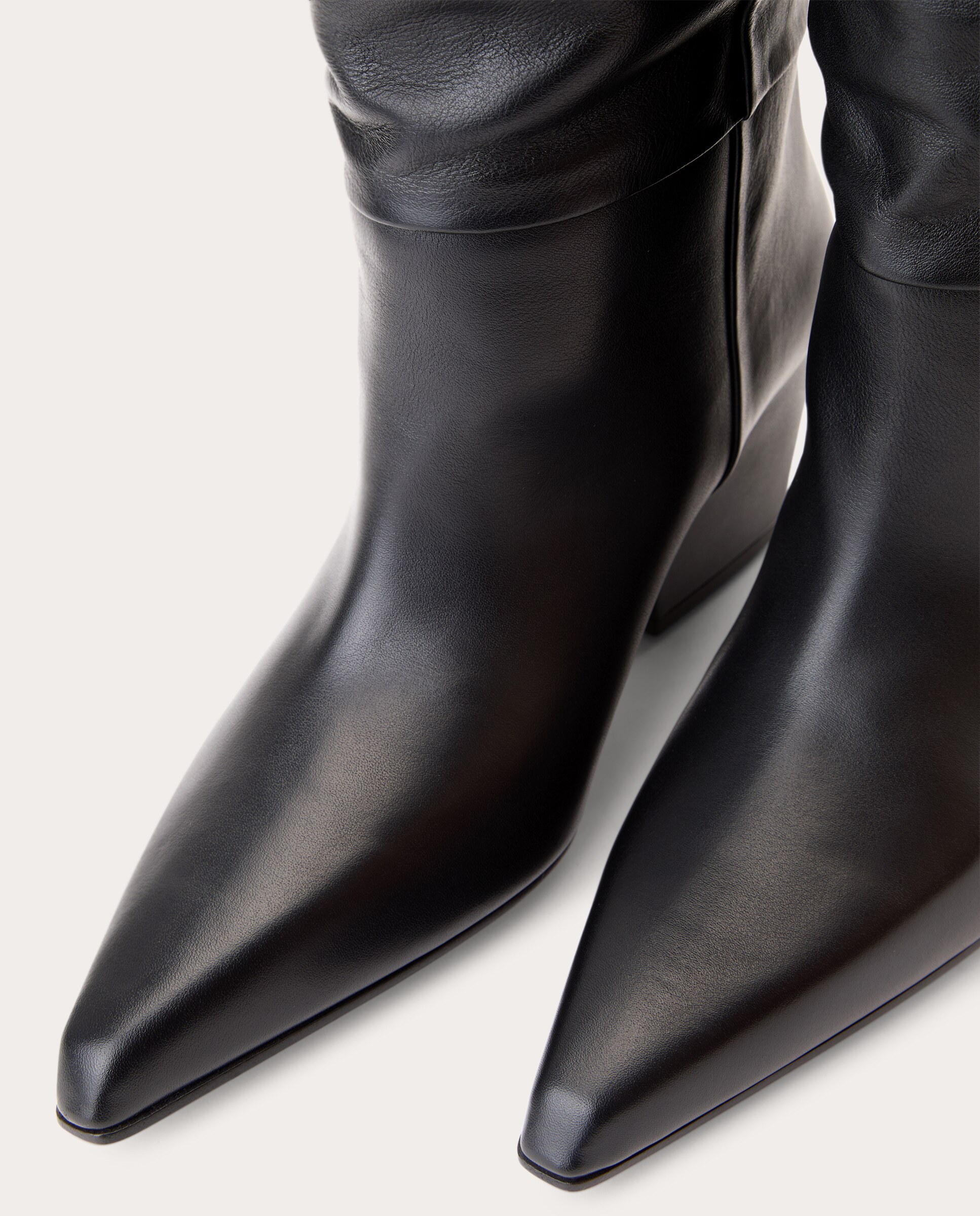 Botas altas Jane de piel - Negro Negro-4