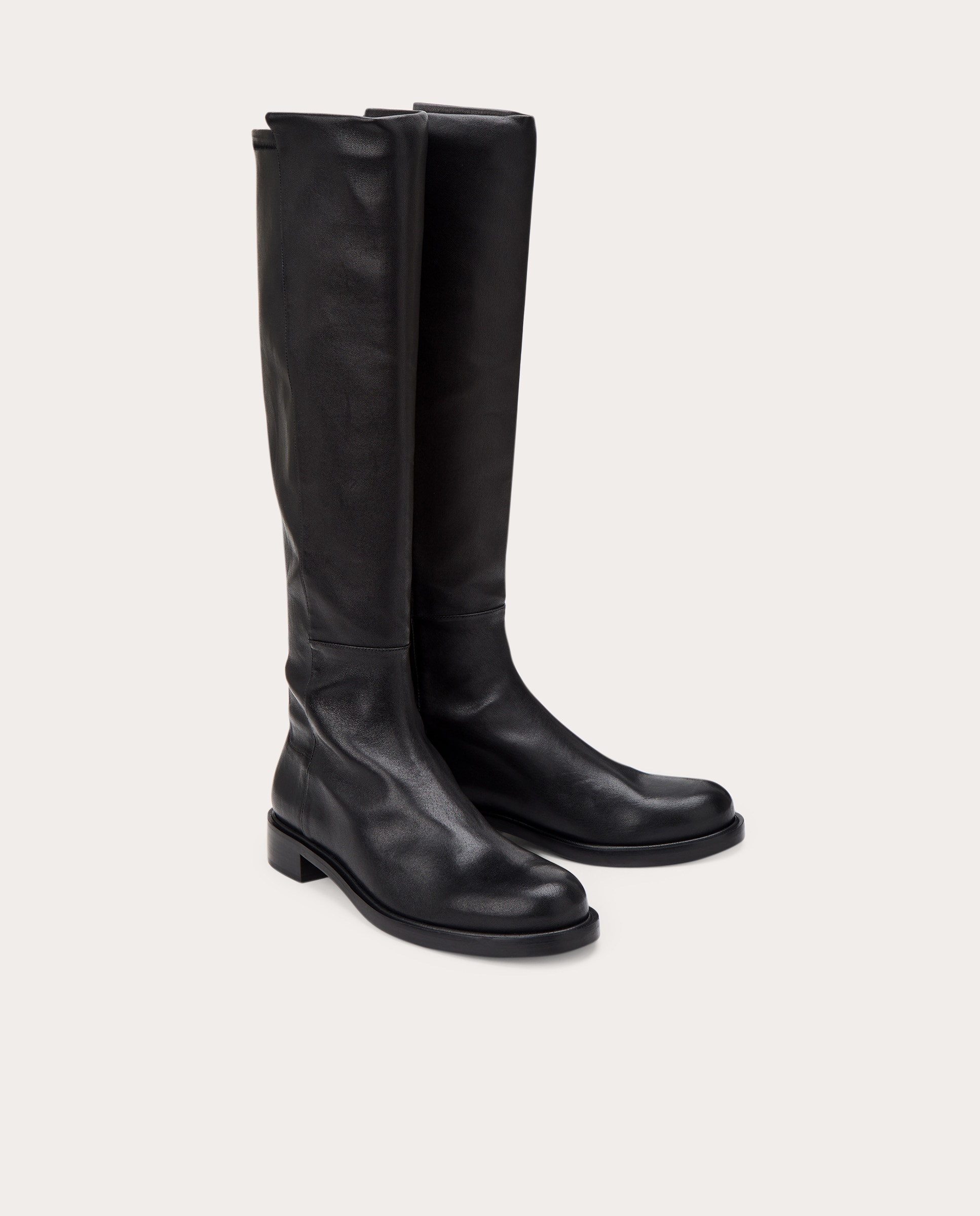 Botas Gisele de piel - Negro Negro-2