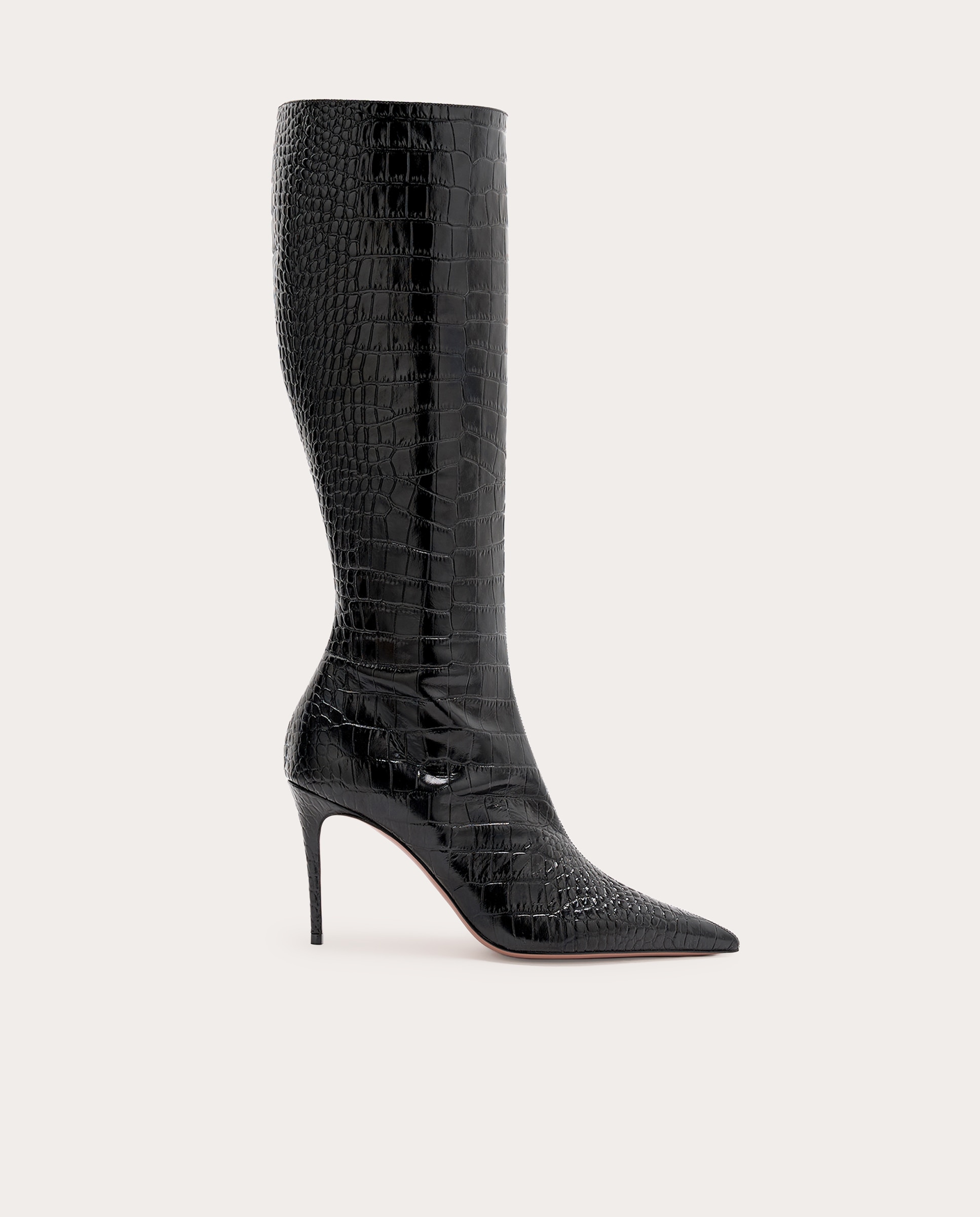 Imagen 0 de Botas de tacón Vera de charol Negro