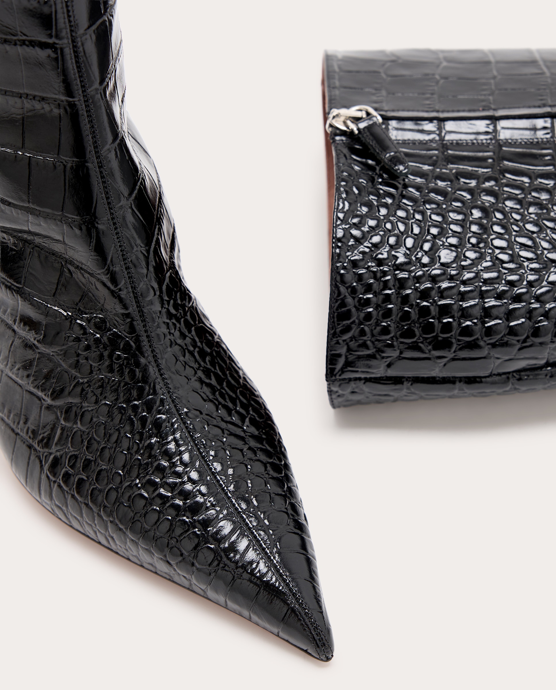Botas de tacón Vera de charol - Negro Negro-4