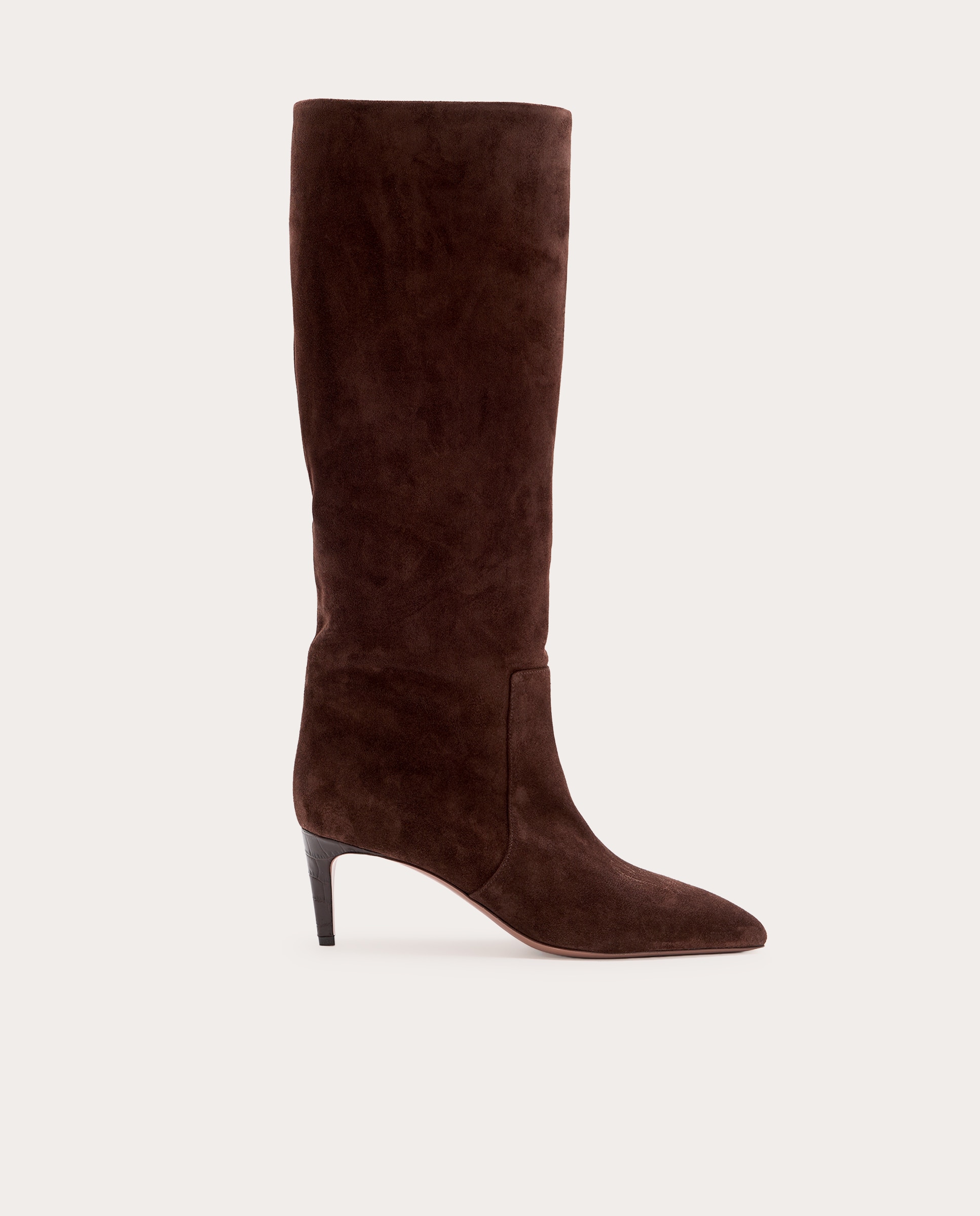 Imagen 0 de Botas stilettos de ante Marrón