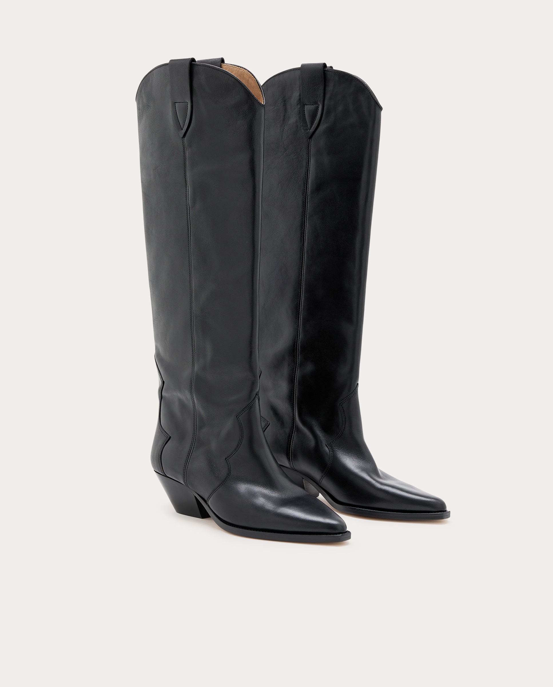Bota cowboy Denvee de piel - Negro Negro-2