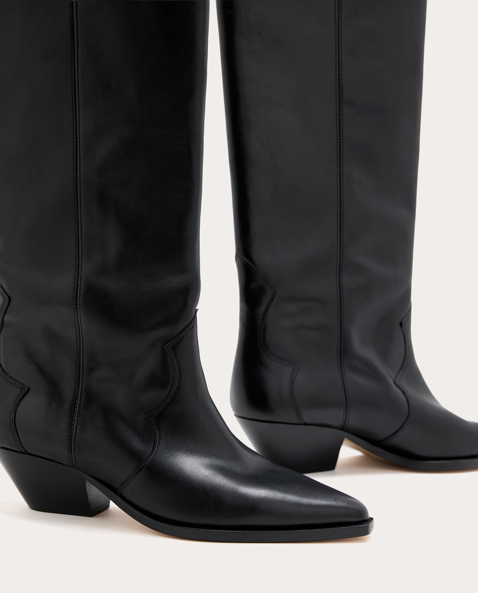 Bota cowboy Denvee de piel - Negro Negro-4