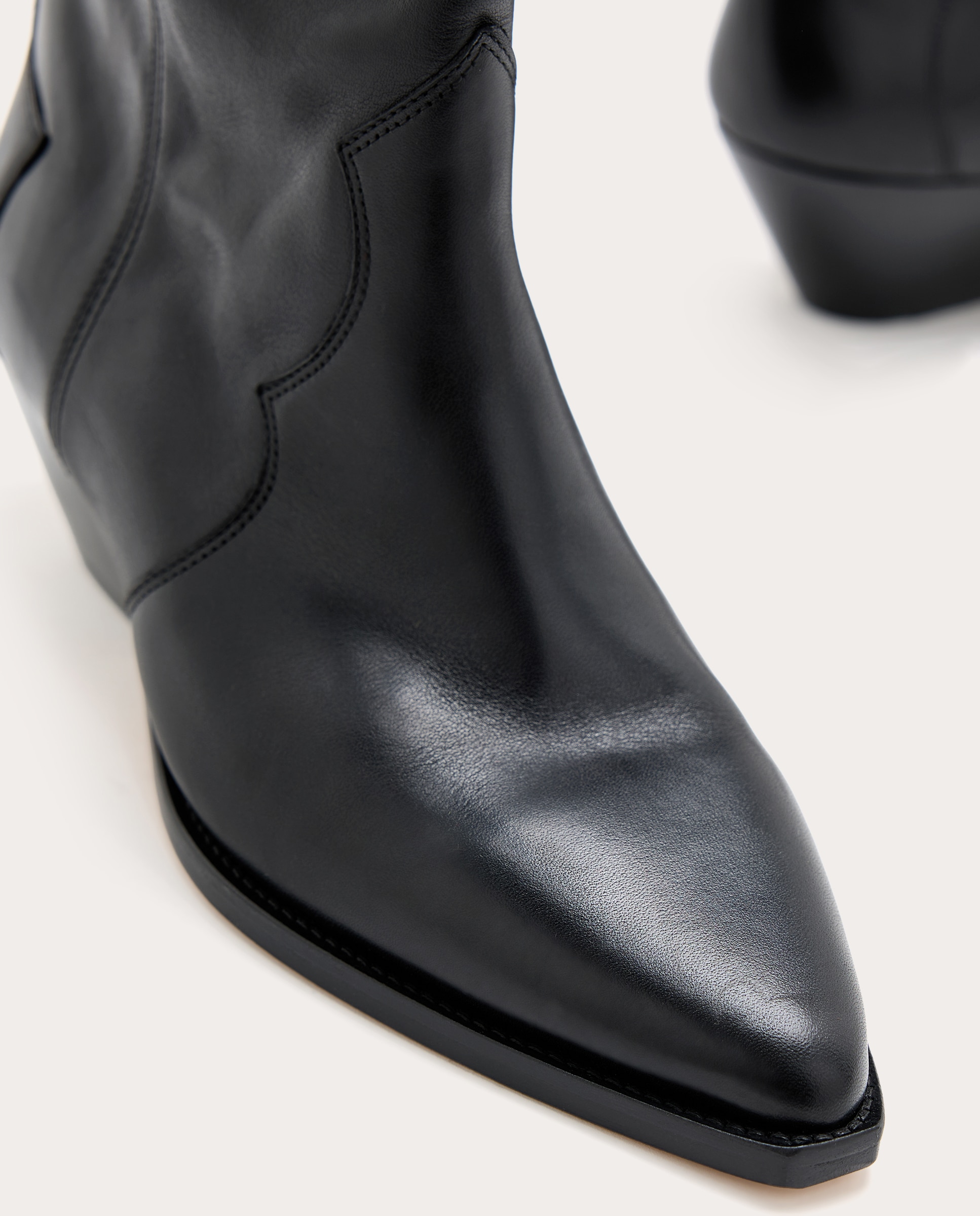 Bota cowboy Denvee de piel - Negro Negro-5