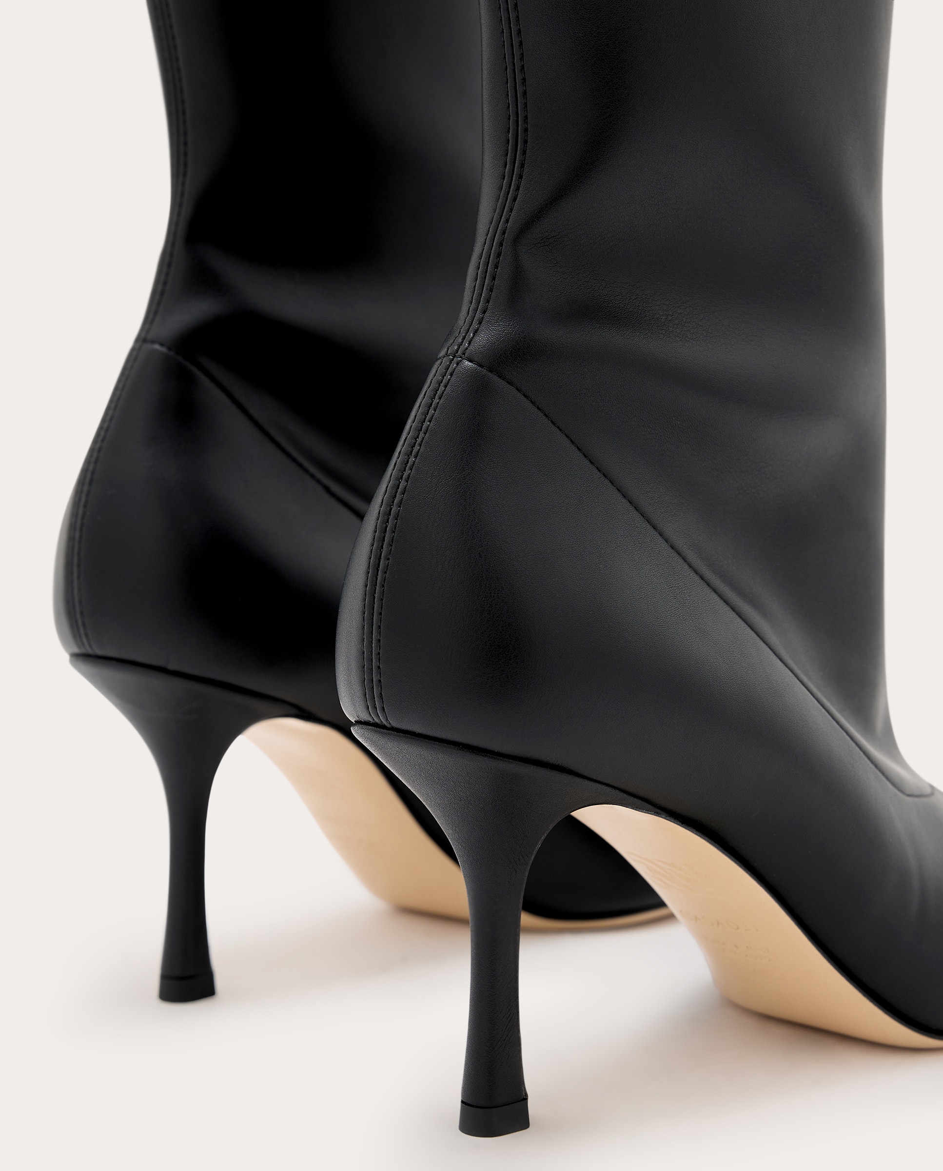 Botas altas Nina de piel - Negro Negro-3