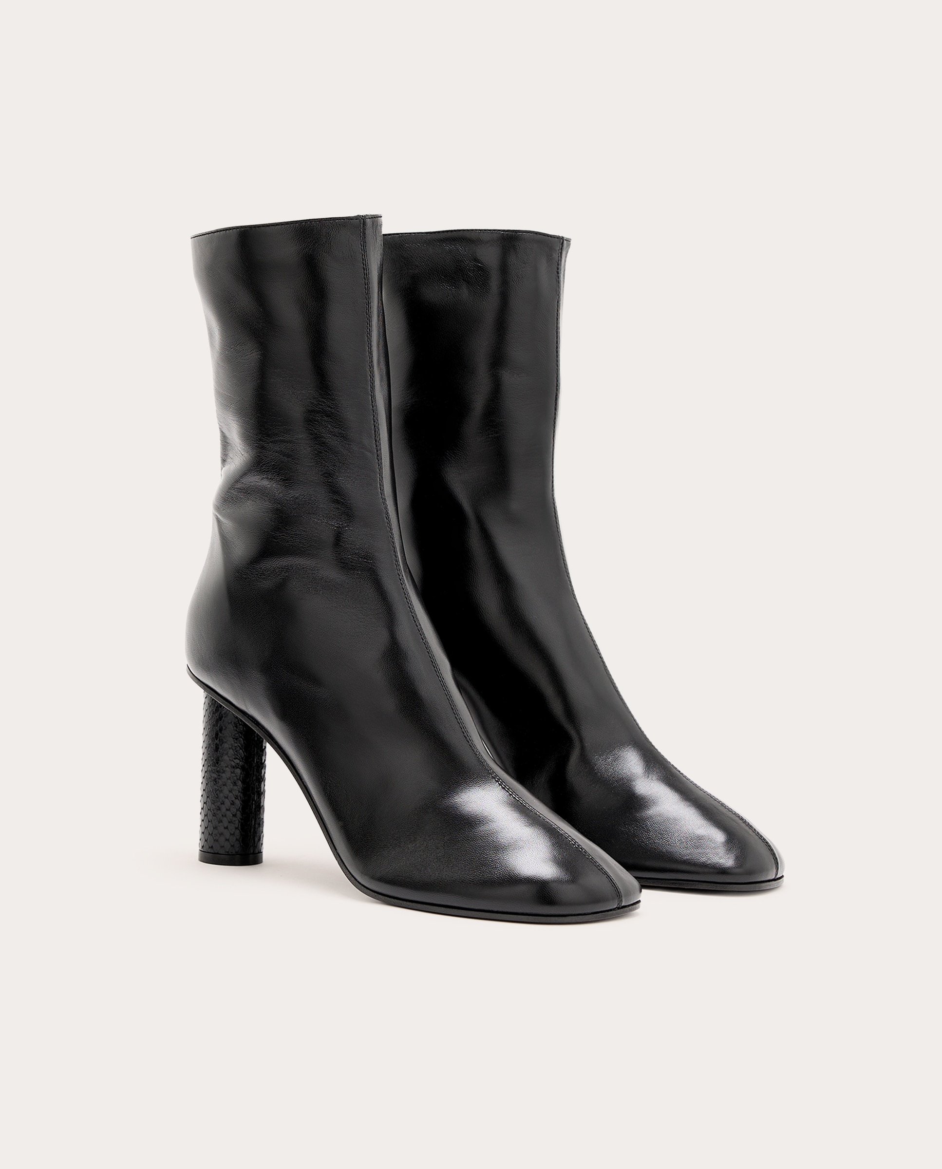 Imagen 2 de Botines Alice de piel - Negro Negro
