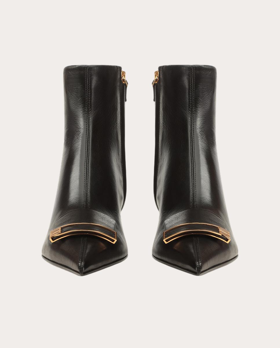 Botines de piel - Negro Negro-4