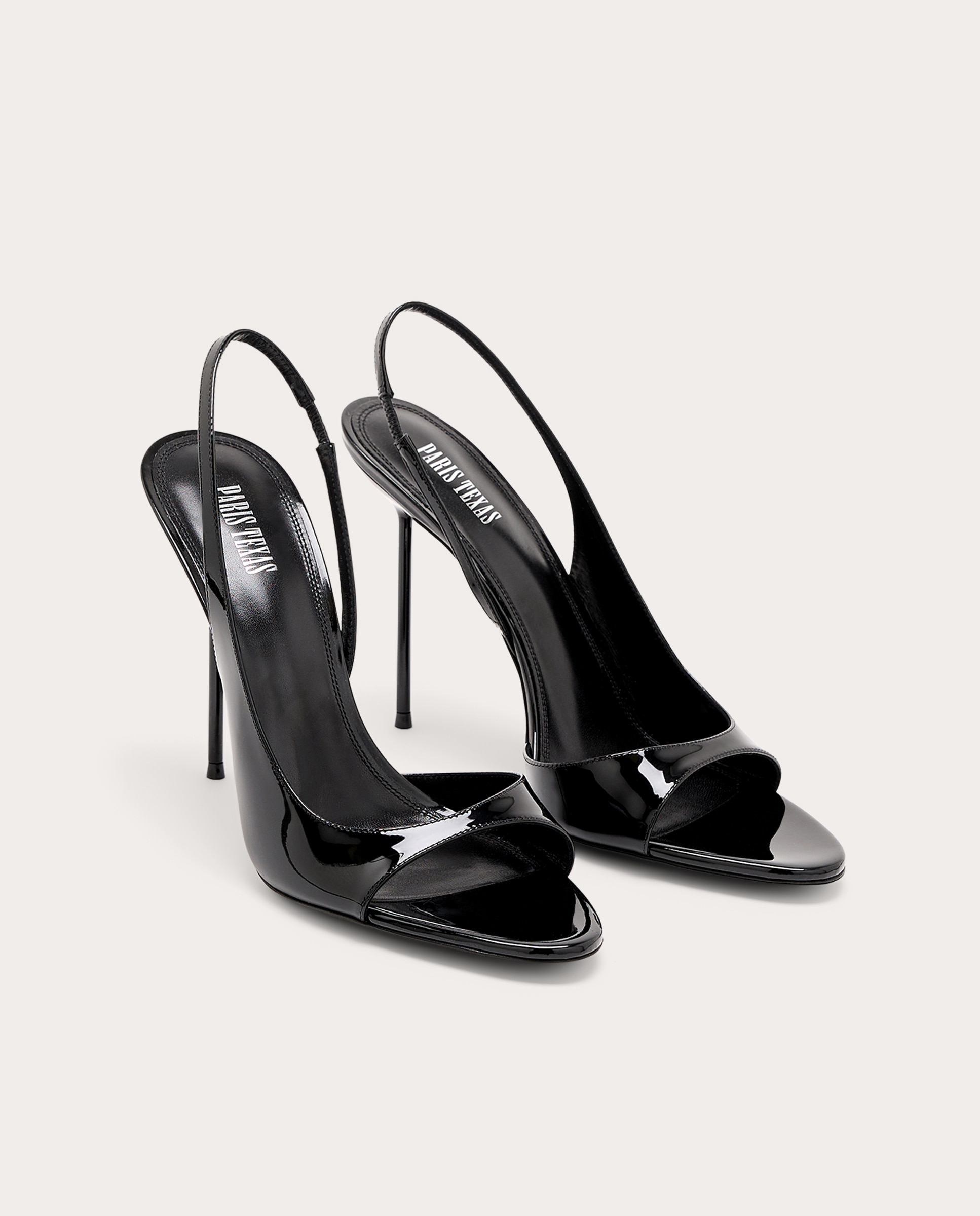 Slingbacks Lidia de charol - Negro Negro-2